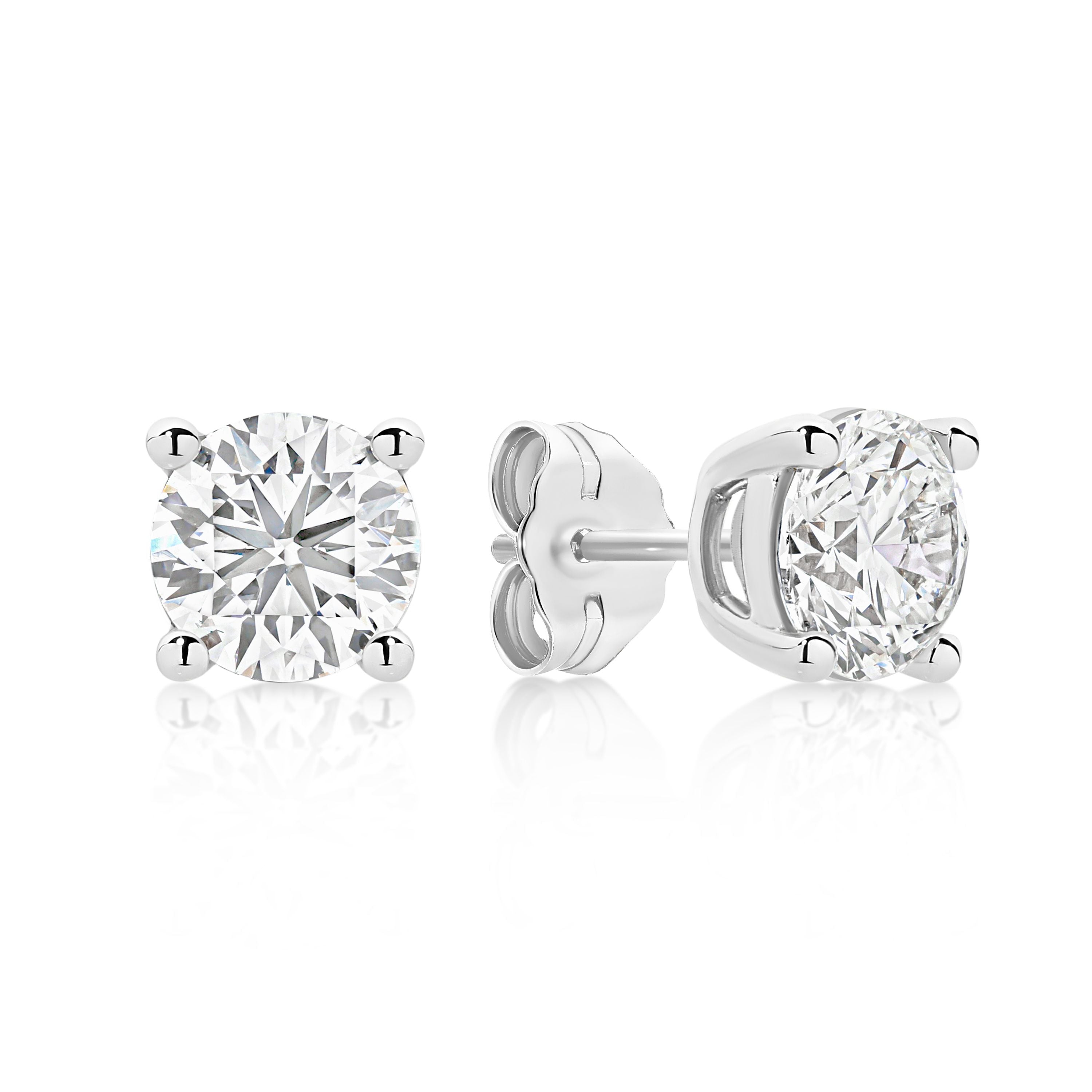 9ct white gold 1.50ct lab grown diamond studs