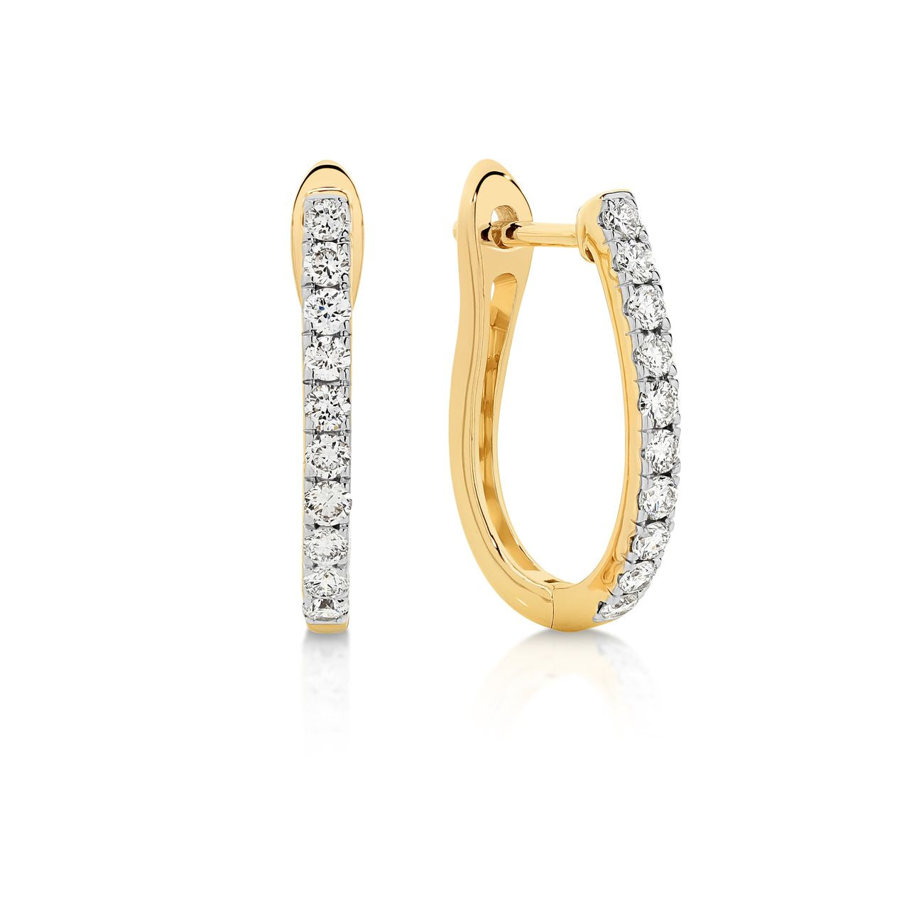 9ct 0.50ct lab grown diamond huggies