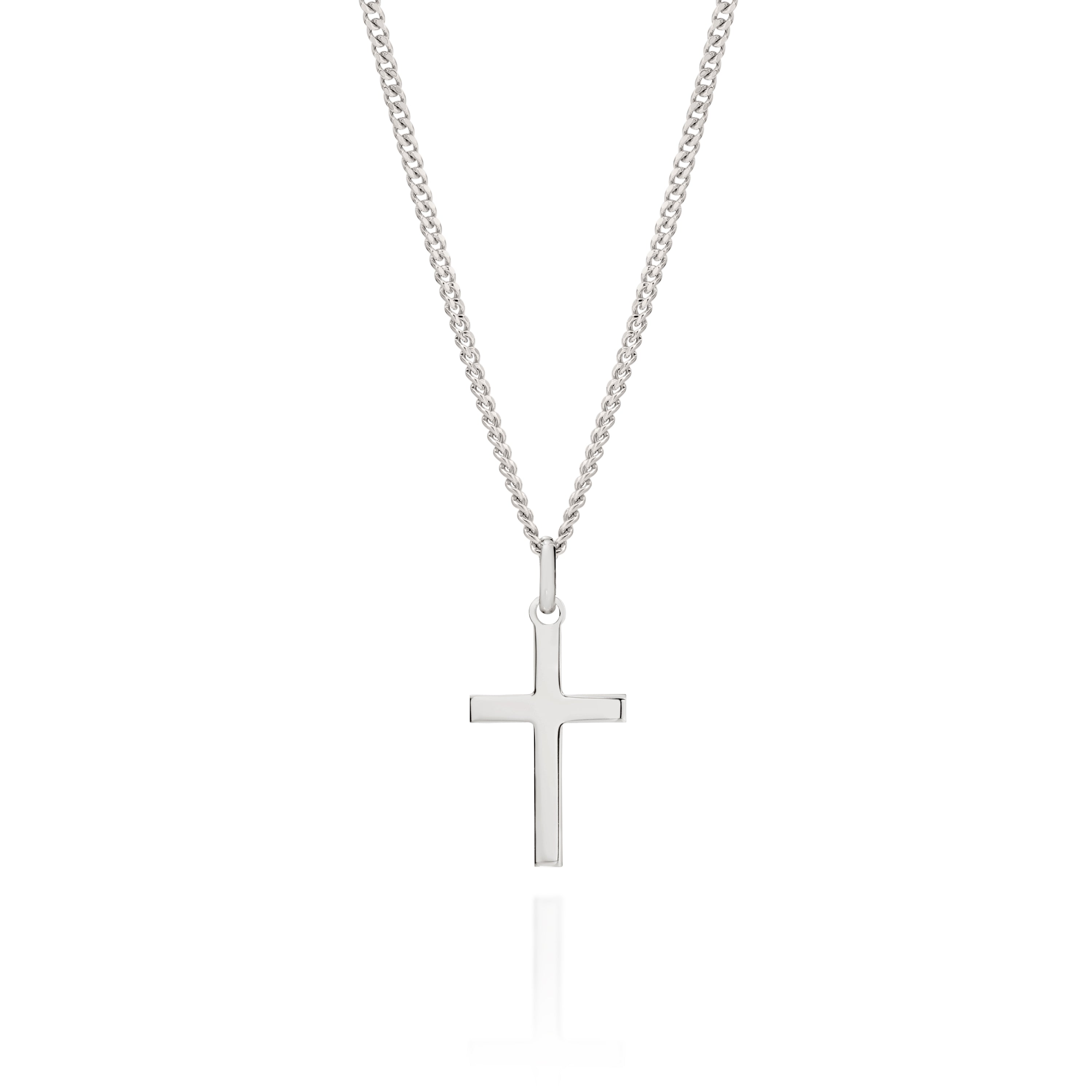 Silver cross pendant