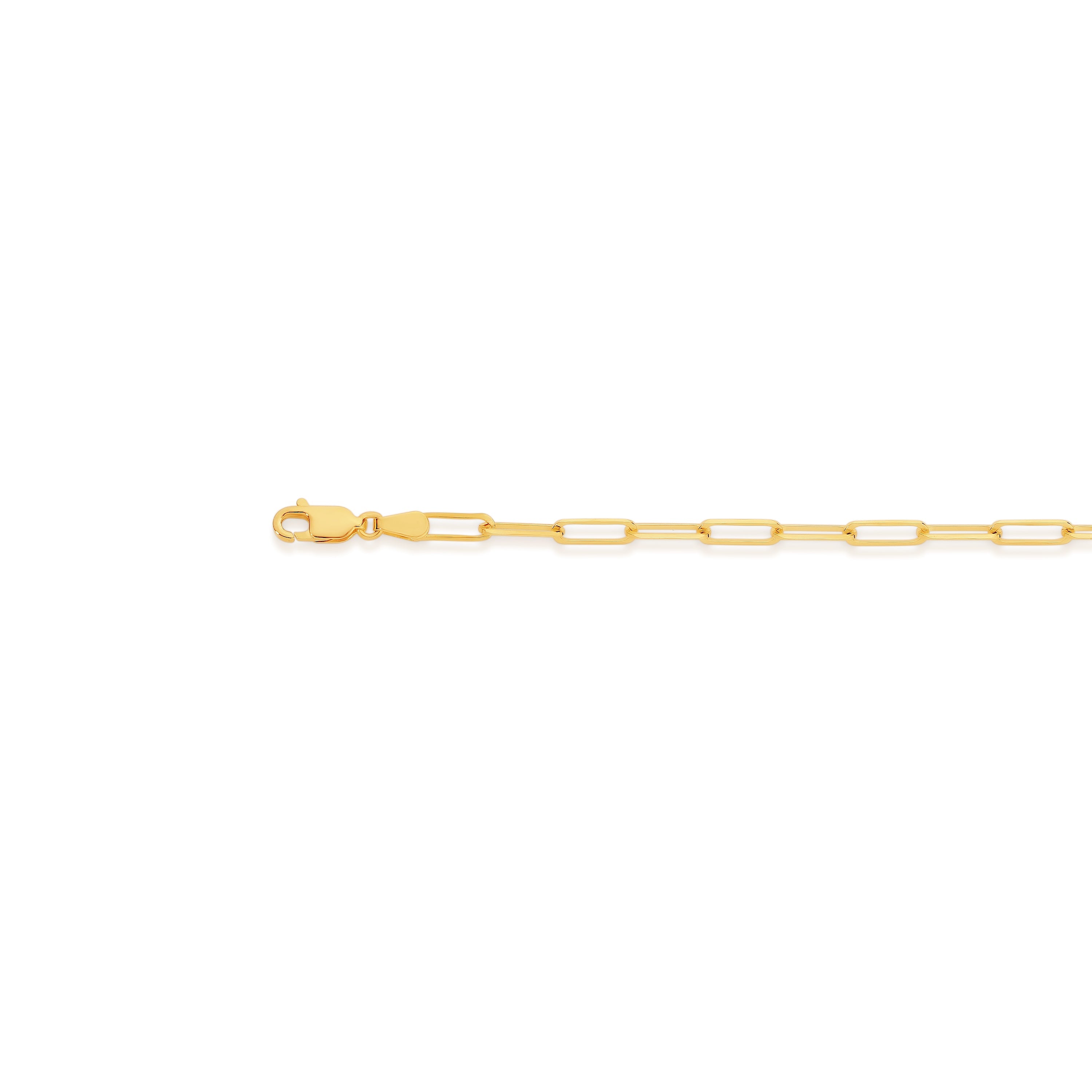 9ct paperclip bracelet