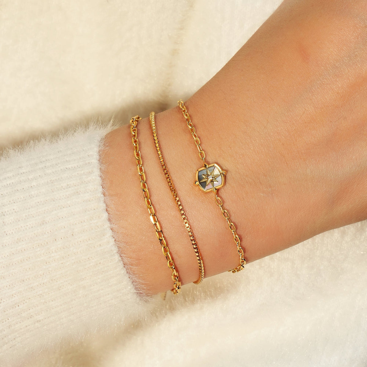 Ania Haie Gold Paper Clip Chain Bracelet