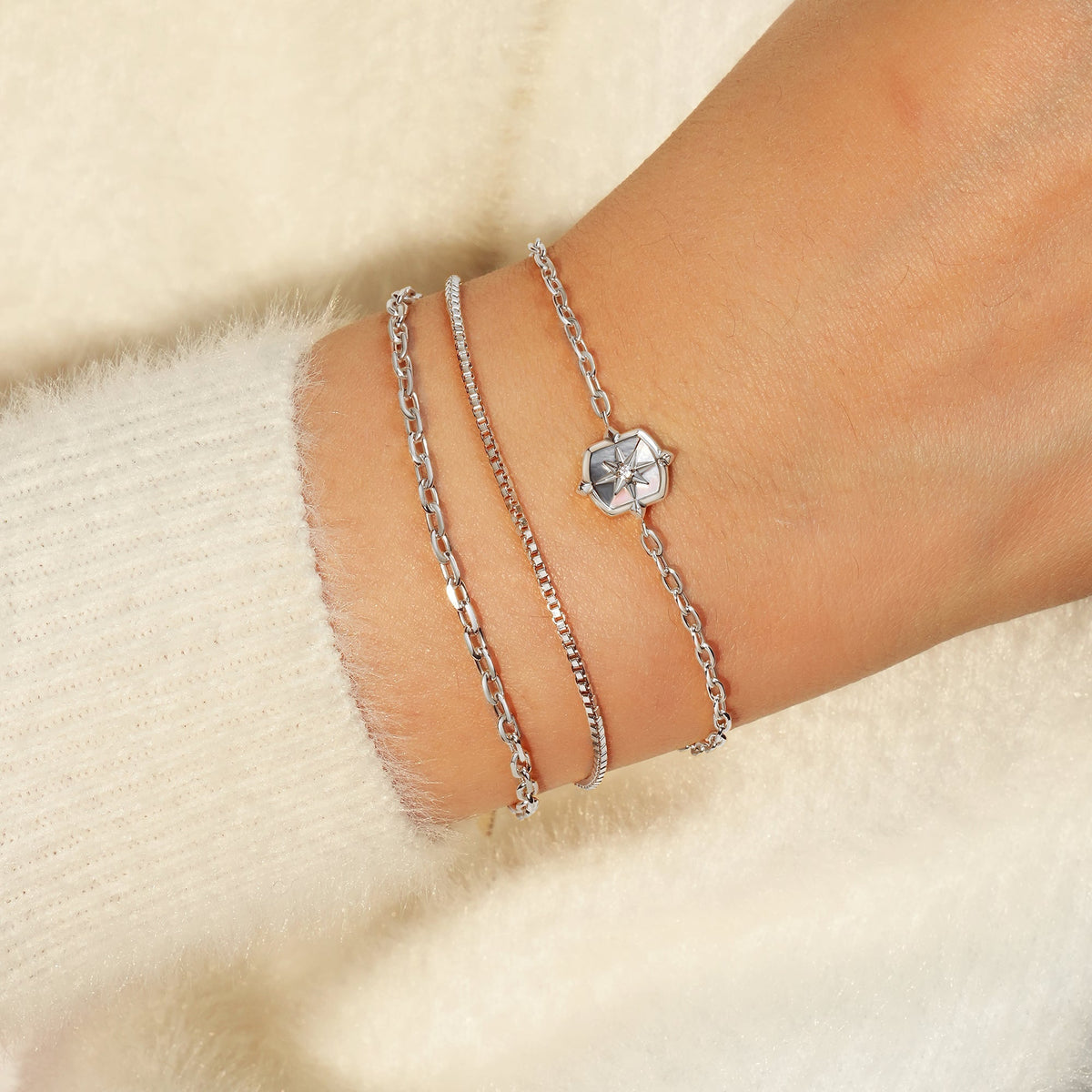 Ania Haie Silver Paper Clip Chain Bracelet