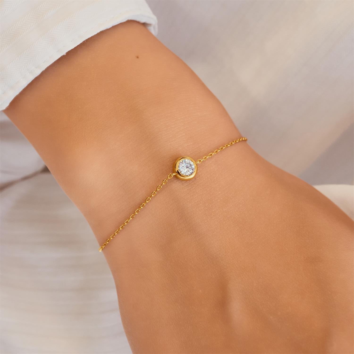 Ania Haie Gold Solitaire Bracelet