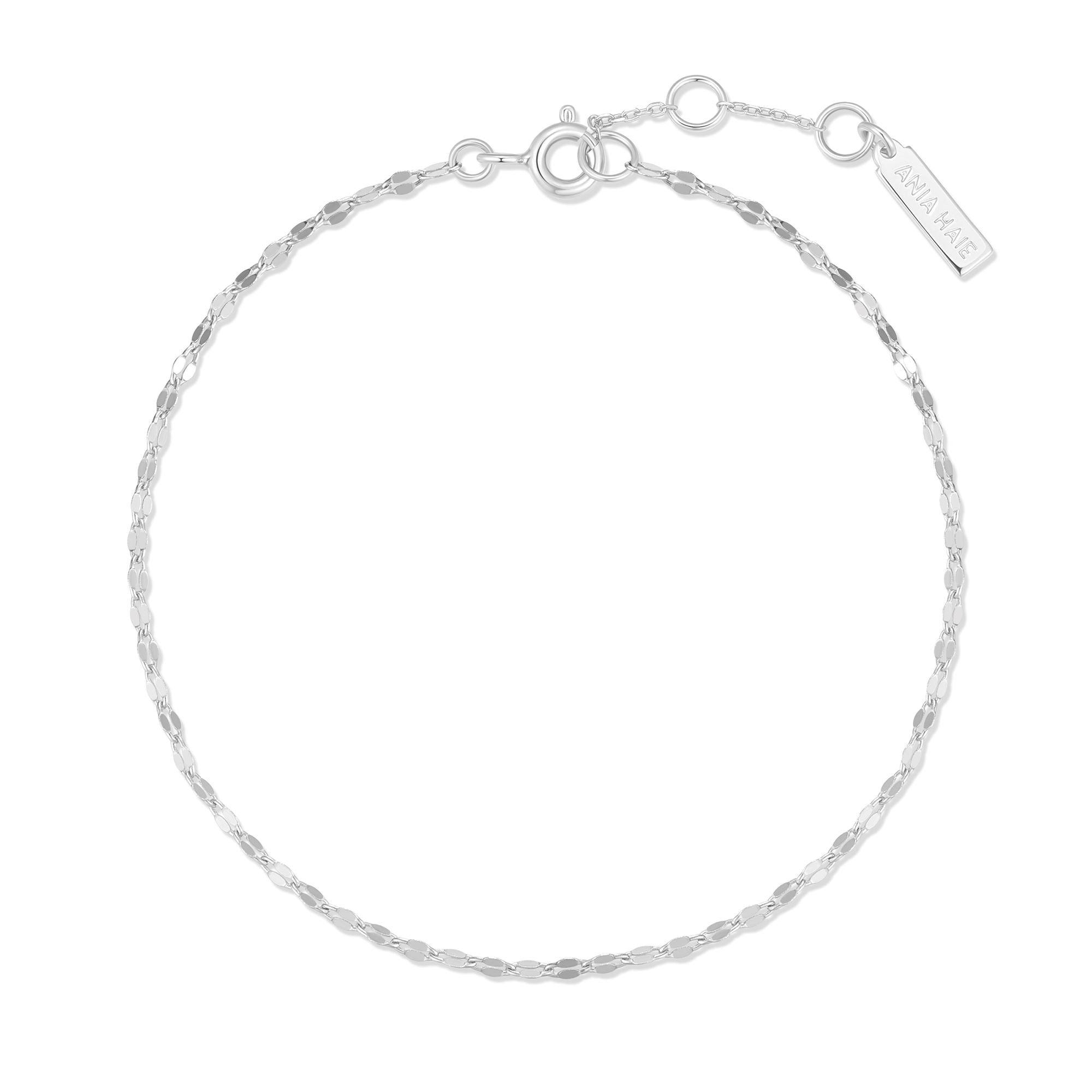 Ania Haie Silver Textured Chain Bracelet