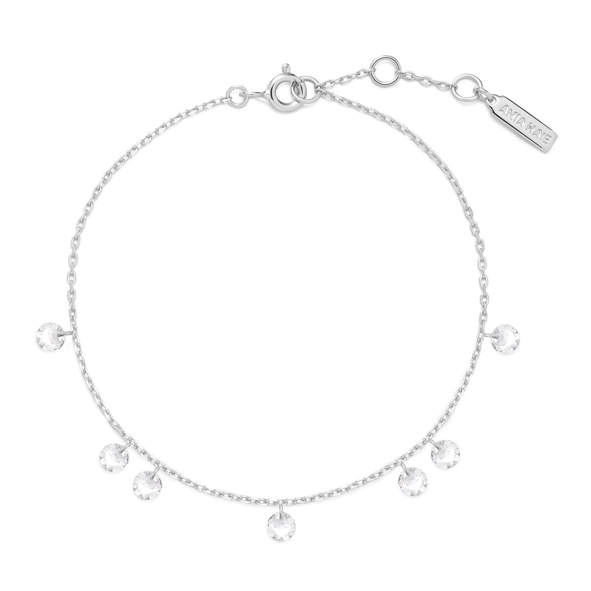 Ania Haie Silver Droplet Station Bracelet
