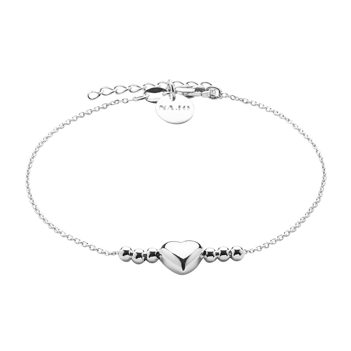 NAJO Amore Silver Bracelet (18cm+ext)