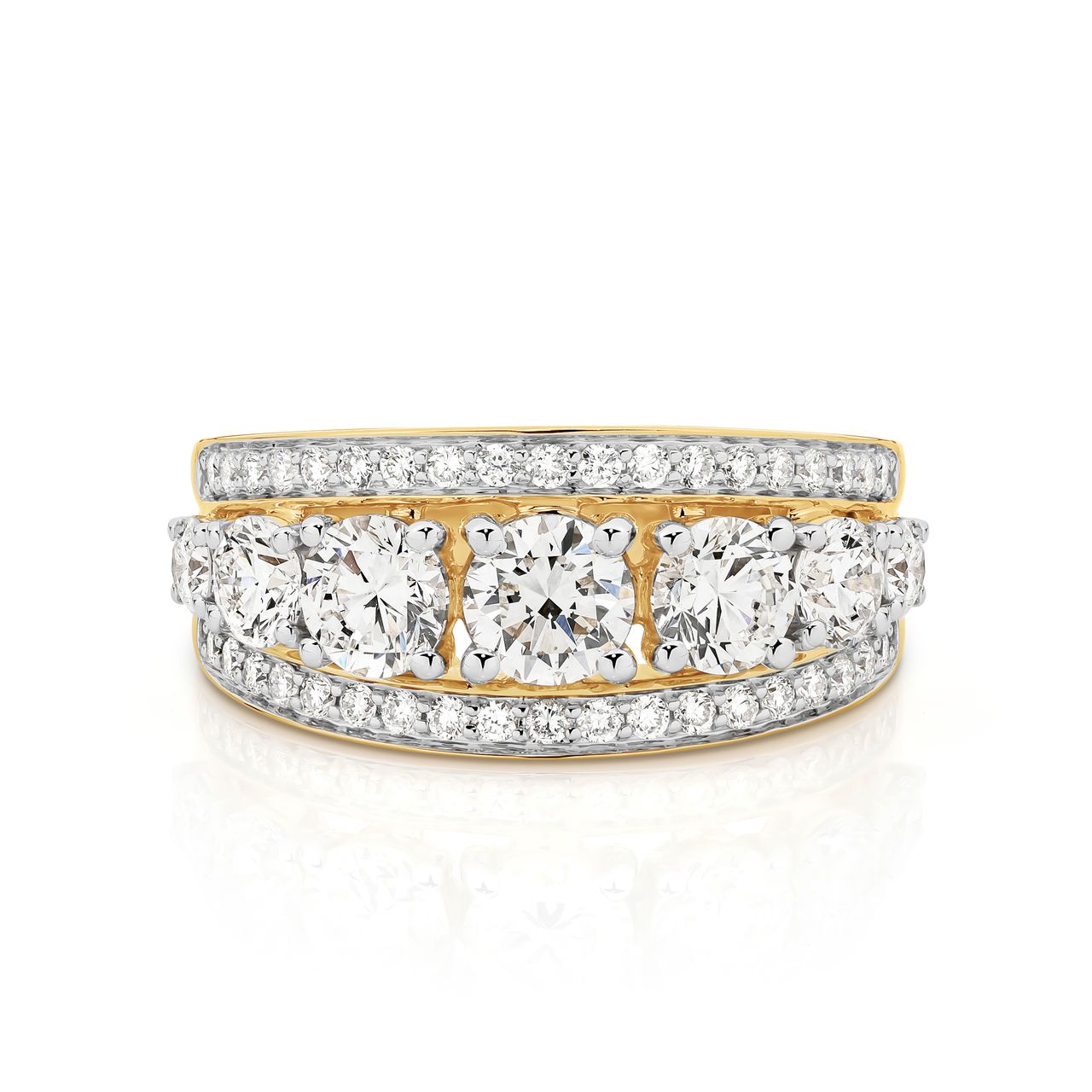 9ct 3.00ct lab grown diamond ring