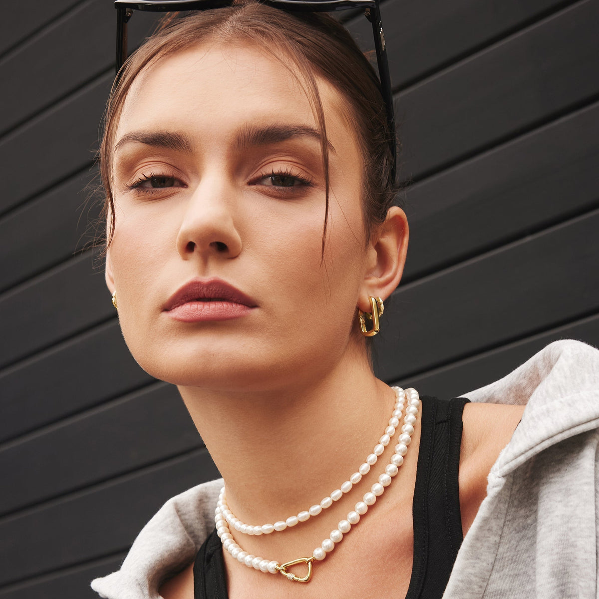 Ania Haie Gold Pearl Beaded Necklace