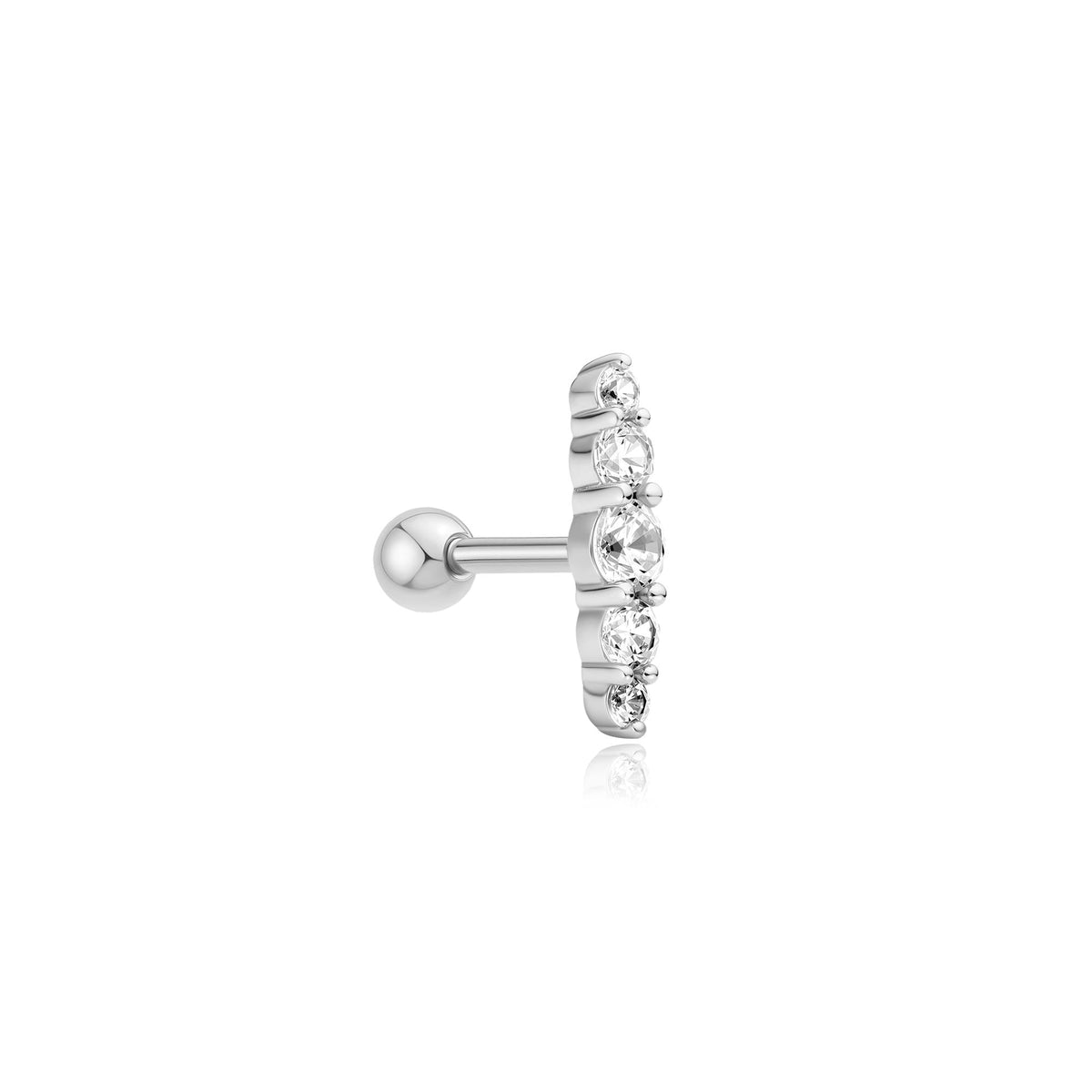 Ania Haie Silver Bar Barbell Single Earring