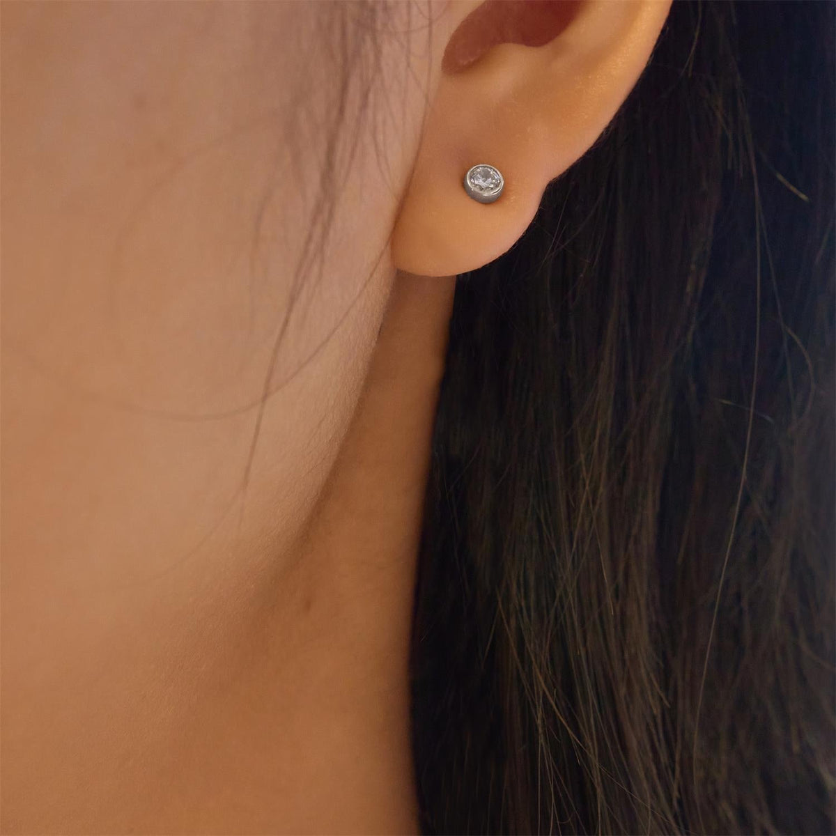 Ania Haie Silver Cascade Station Drop Stud Earrings