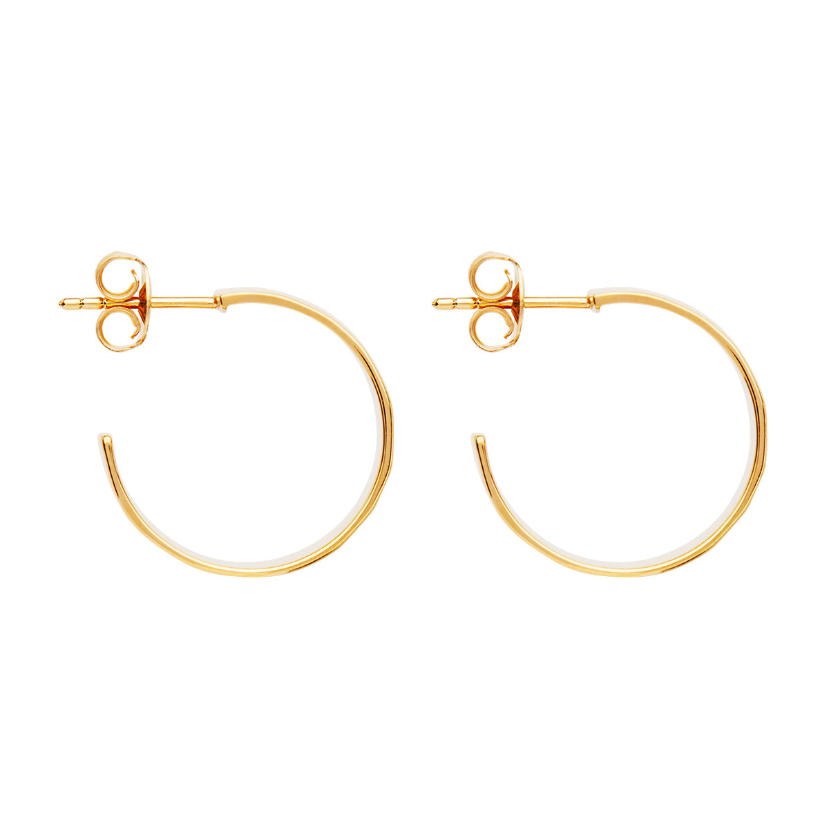 NAJO La Dolce Vita Yellow Gold Hoop Earrings