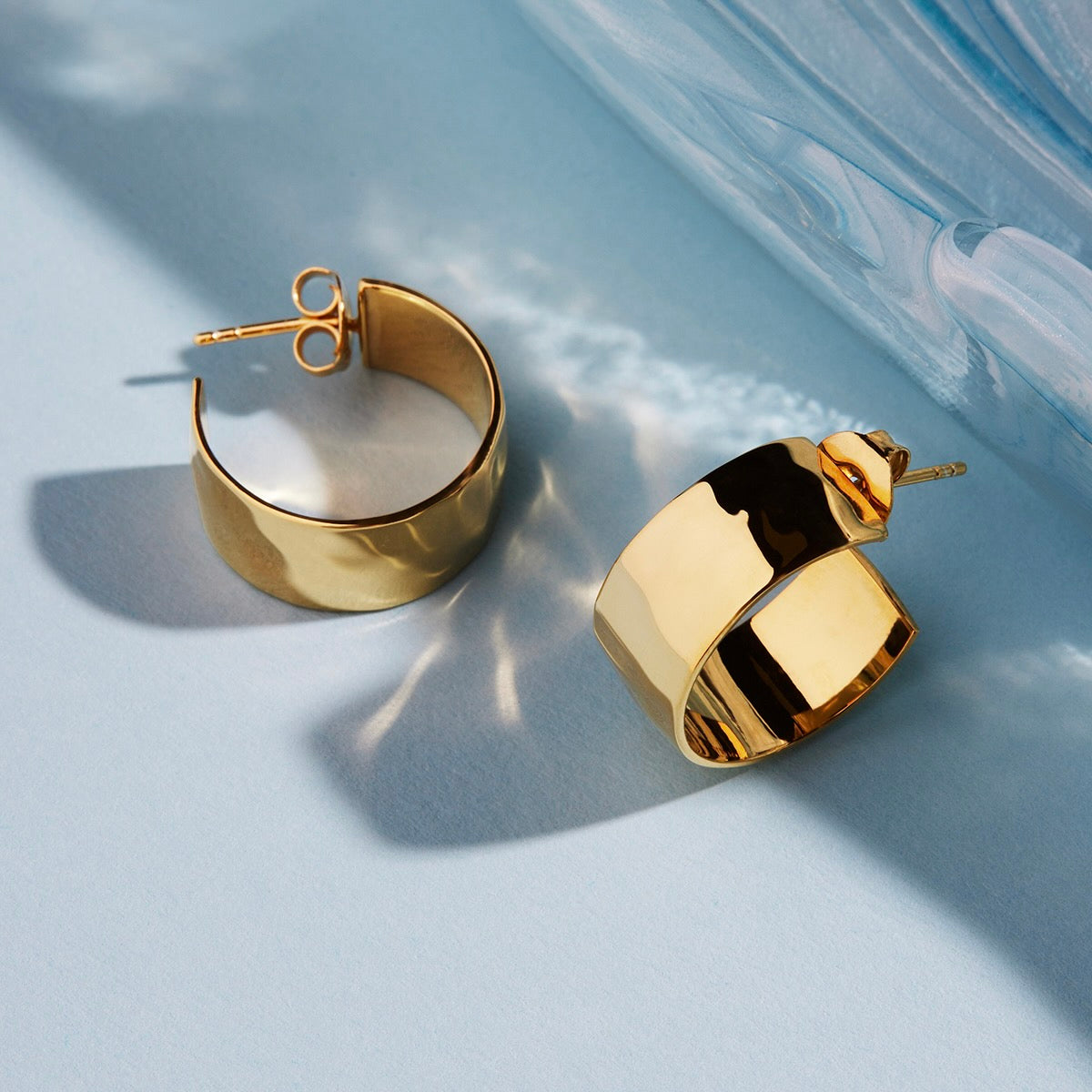 NAJO La Dolce Vita Yellow Gold Hoop Earrings