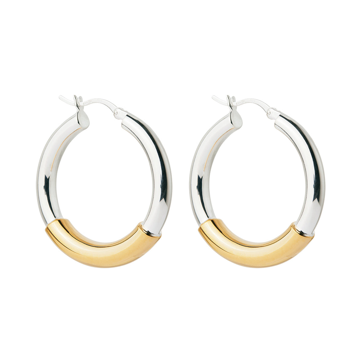 NAJO Amalfi Two-Tone Hoop Earrings