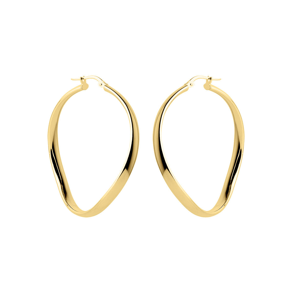 NAJO Odyssey Yellow Gold Hoop Earrings