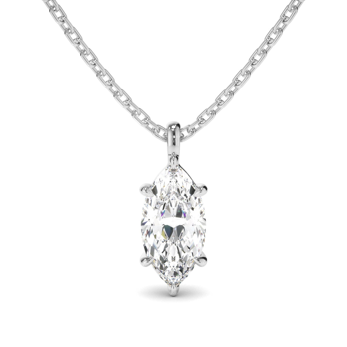 Marquise Cut Diamond Pendant