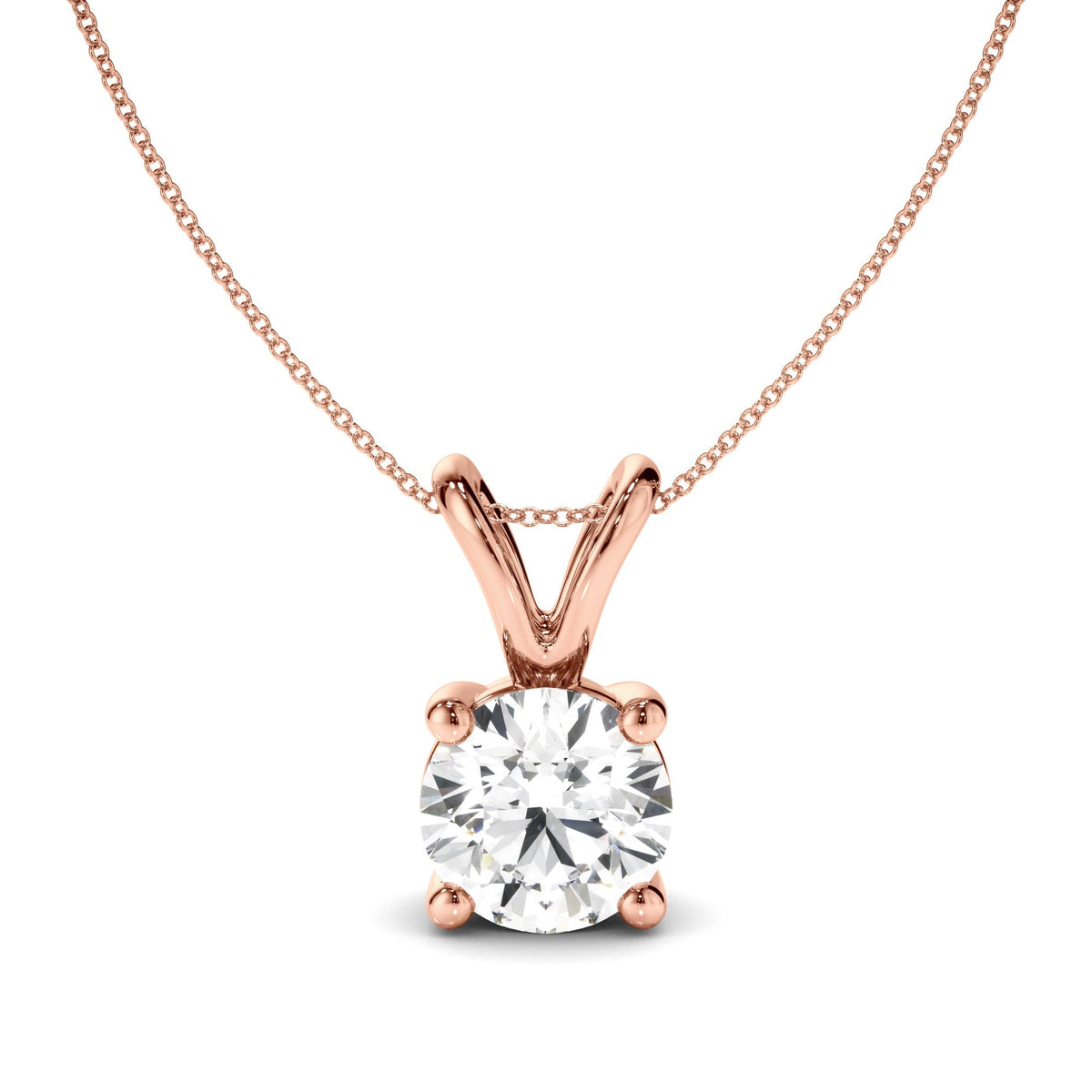 Round Brilliant Cut Diamond Pendant