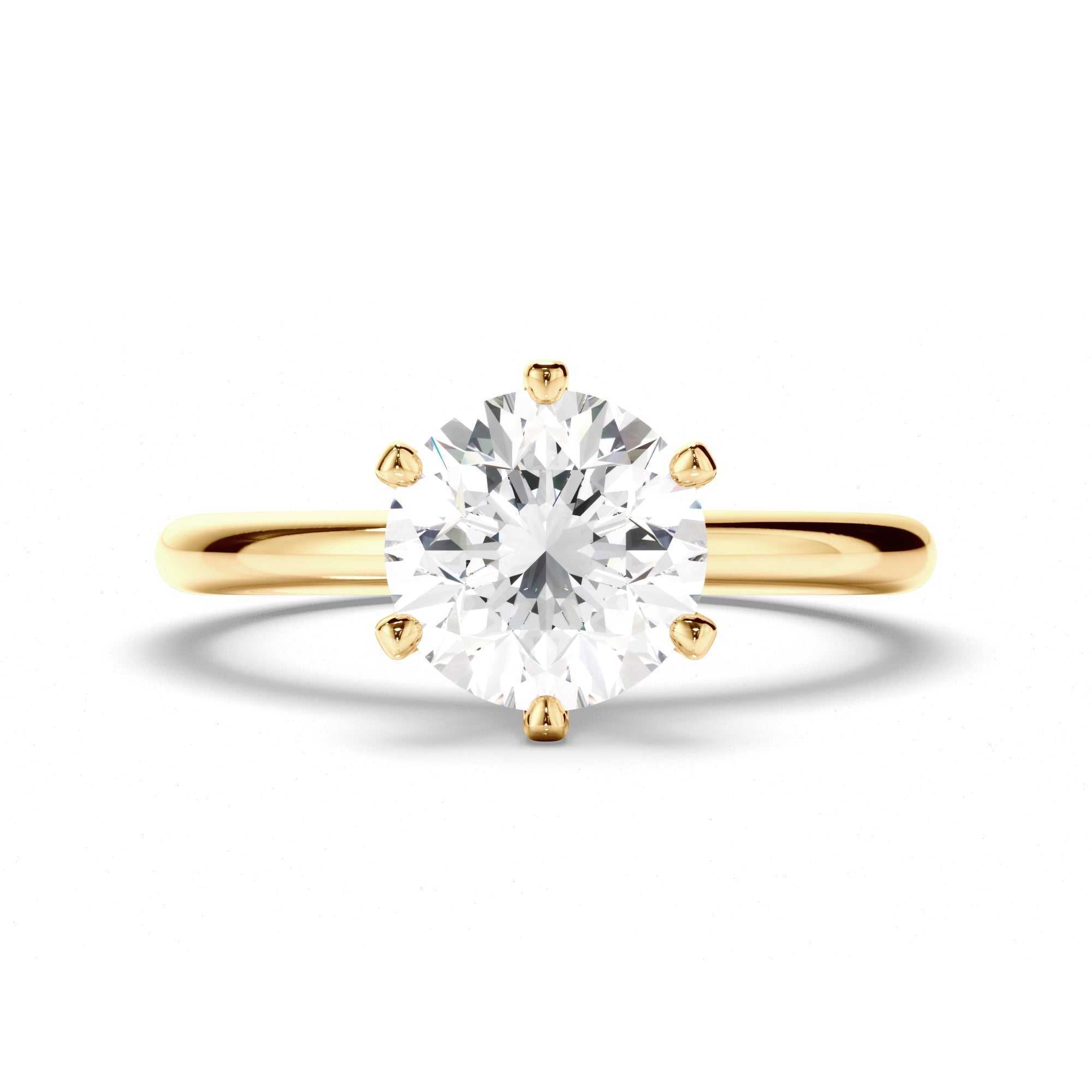 Round Brilliant Cut Diamond Solitaire Engagement Ring