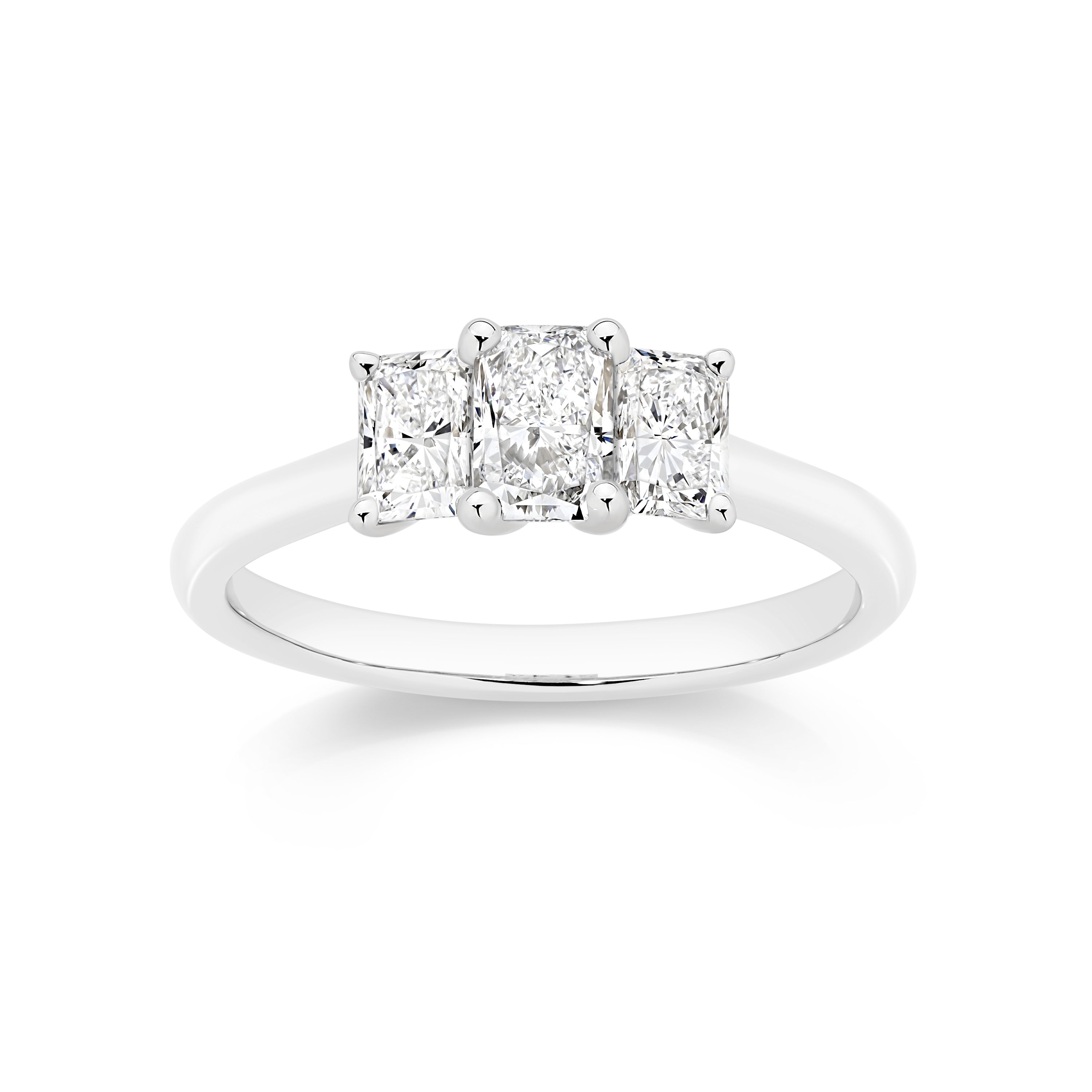 14ct white gold 1.10ct lab diamond ring