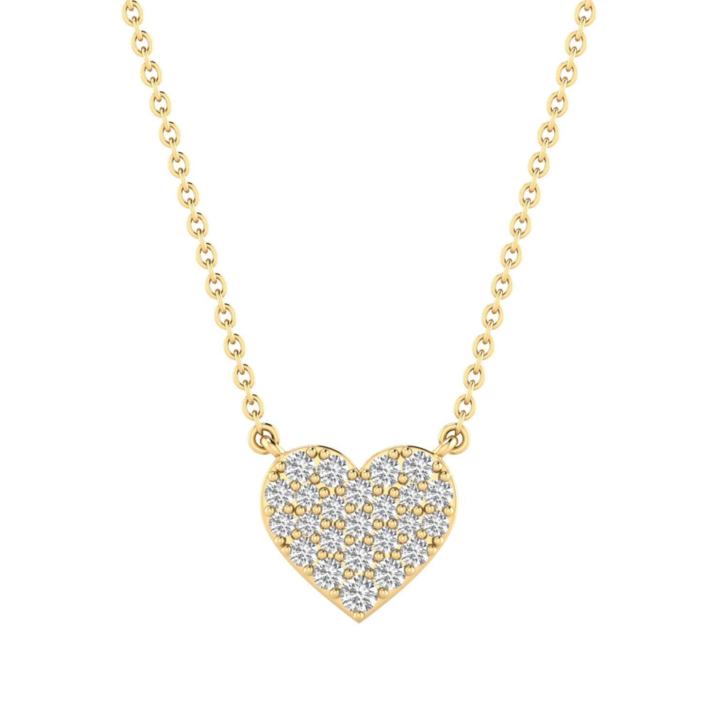 22ct Gold Vermeil 0.33ct Lab Grown Diamond Necklace 40-45cm