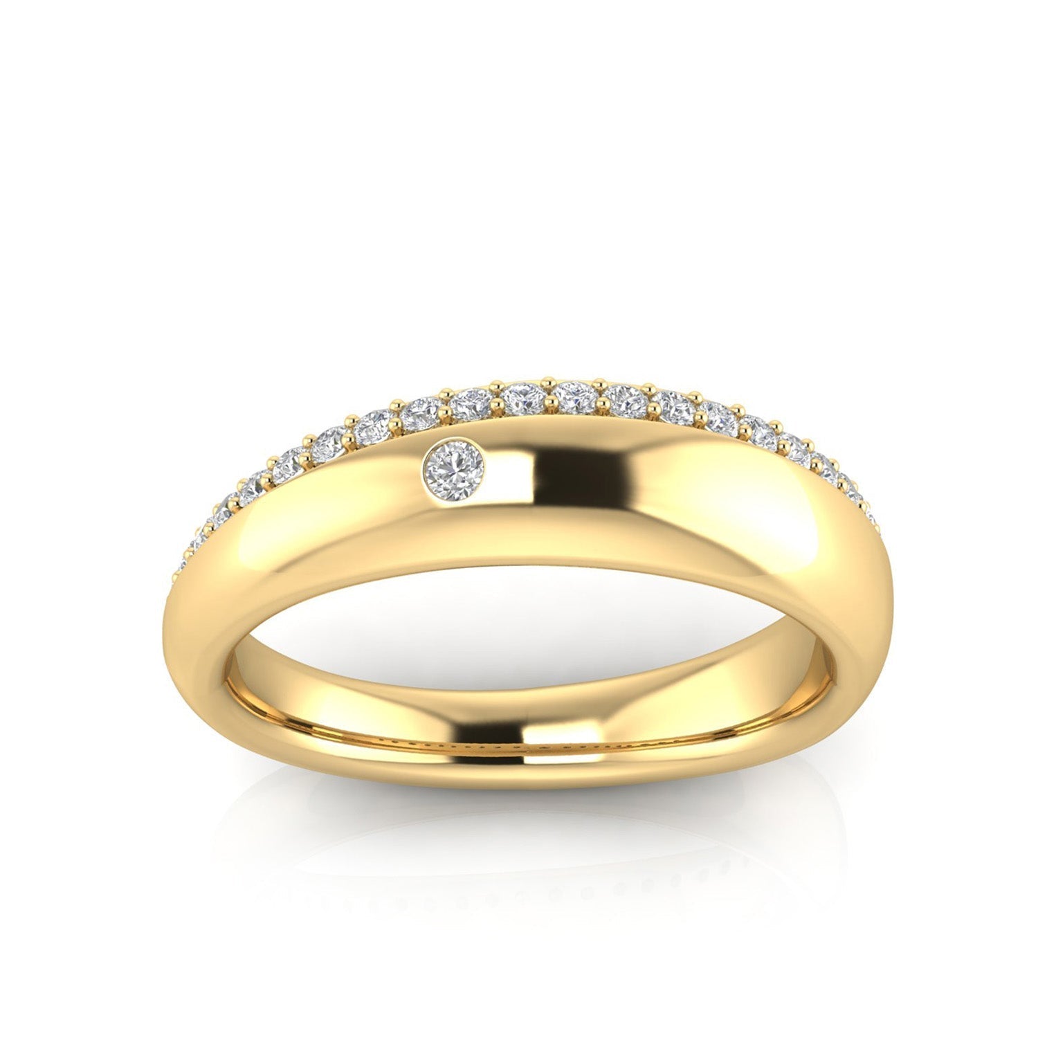 22ct Gold Vermeil 0.20ct Lab Grown Diamond Ring
