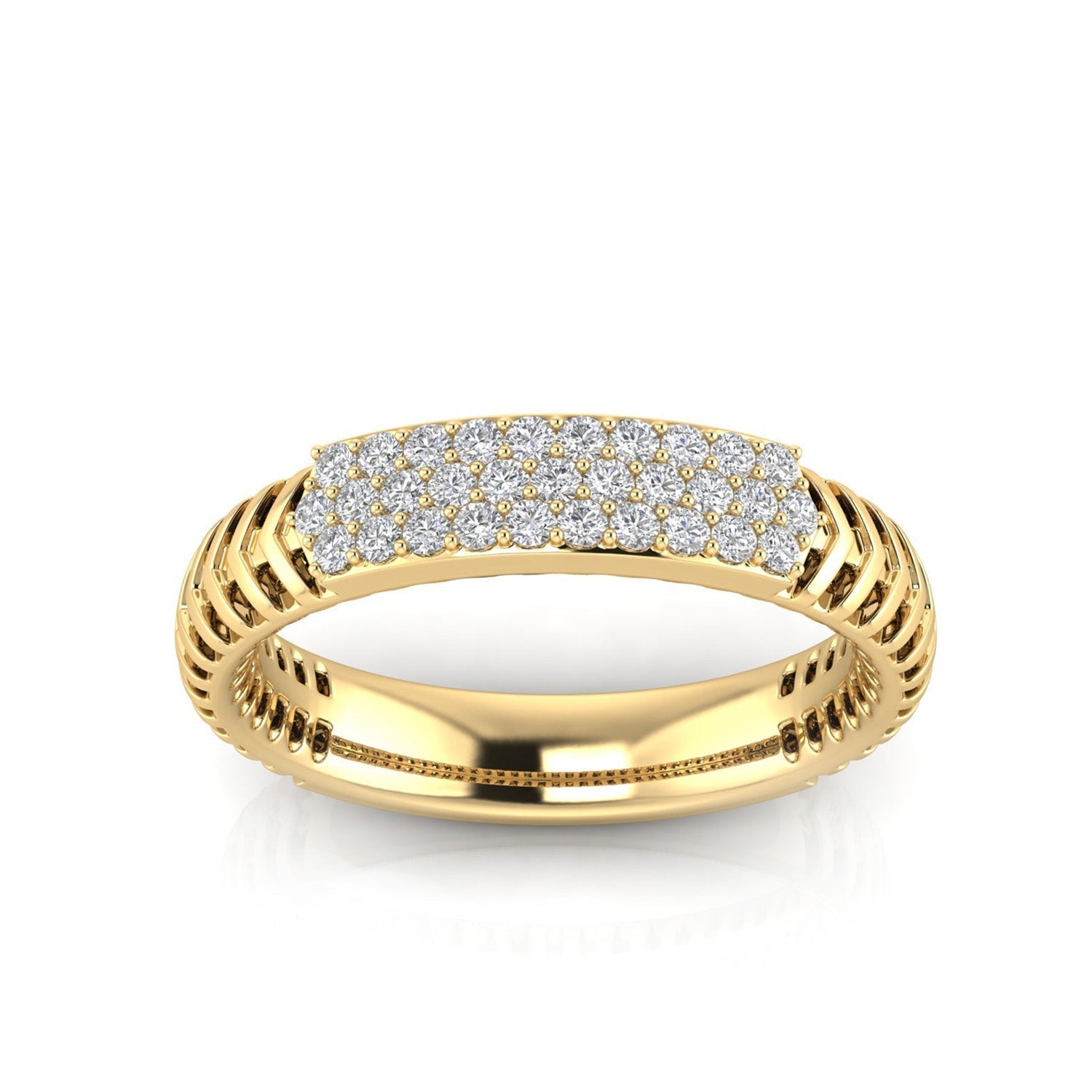 22ct Gold Vermeil 0.25ct Lab Grown Diamond Ring