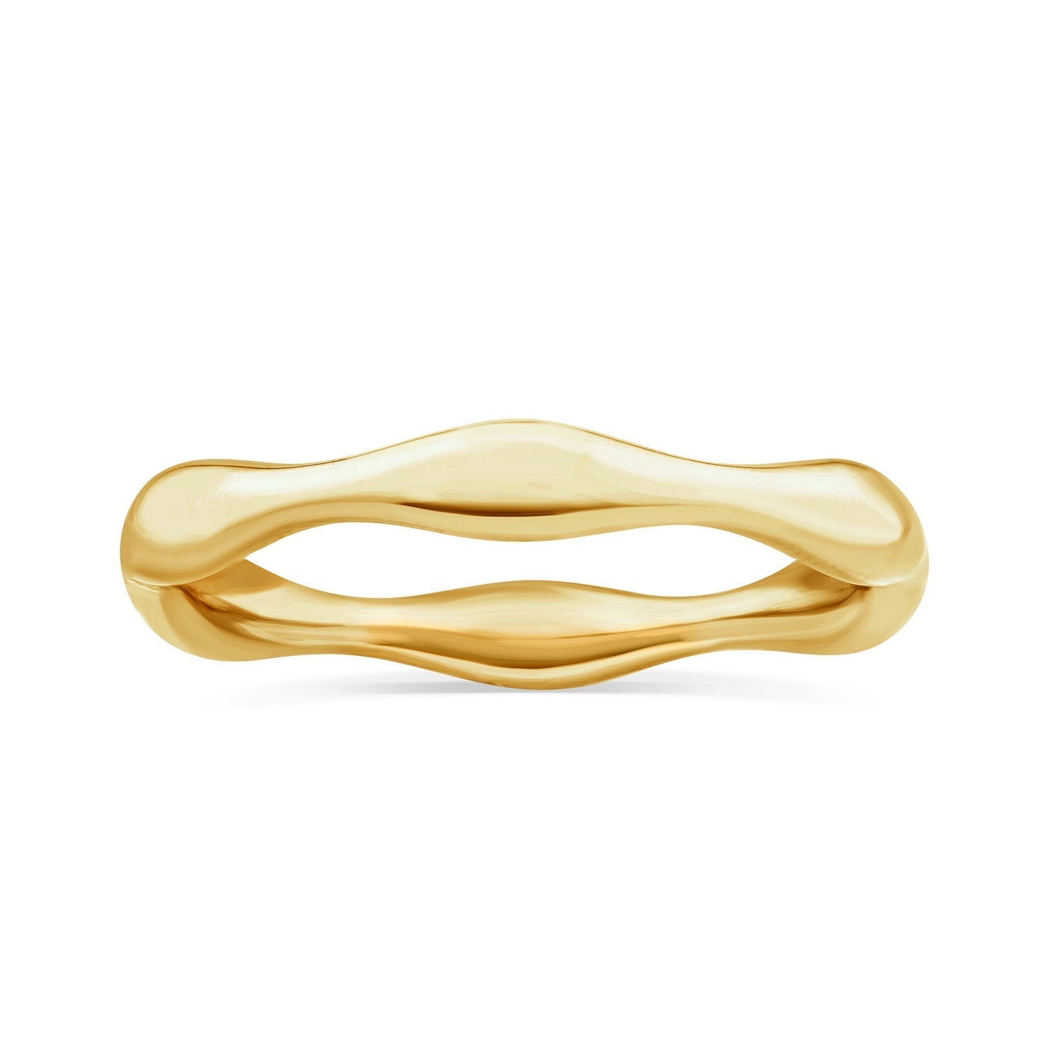 22ct Gold Vermeil Bamboo Ring