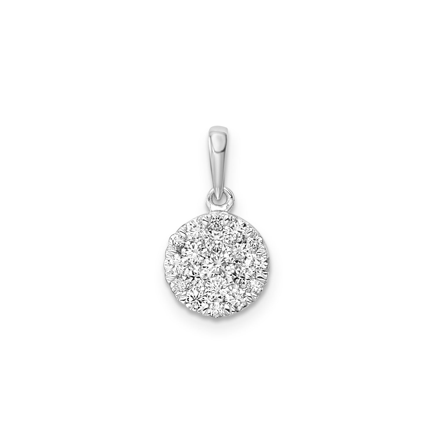 0.50ct Lab Grown Diamond Pendant in 9ct White Gold