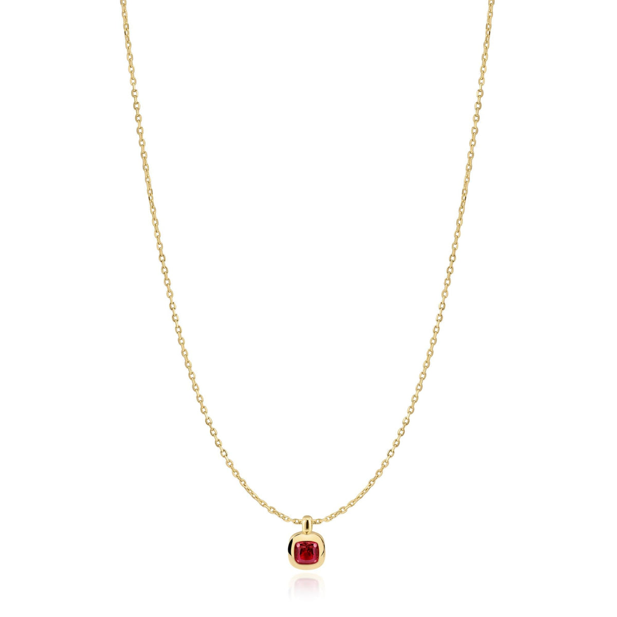 Ania Haie Gold Crimson Solitaire Necklace