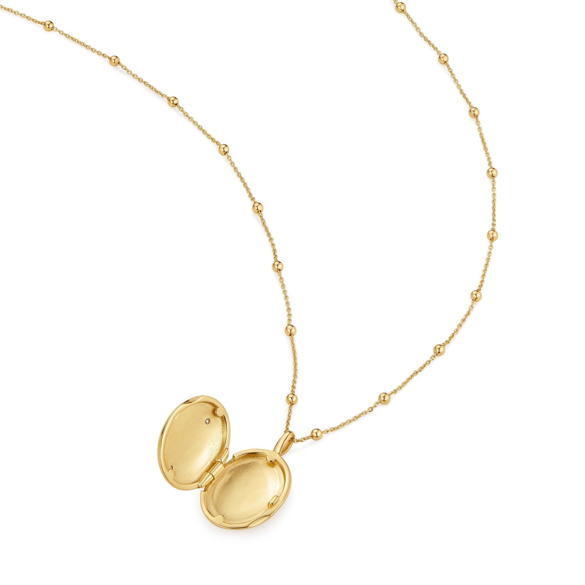 Ania Haie Gold Butterfly Locket Necklace