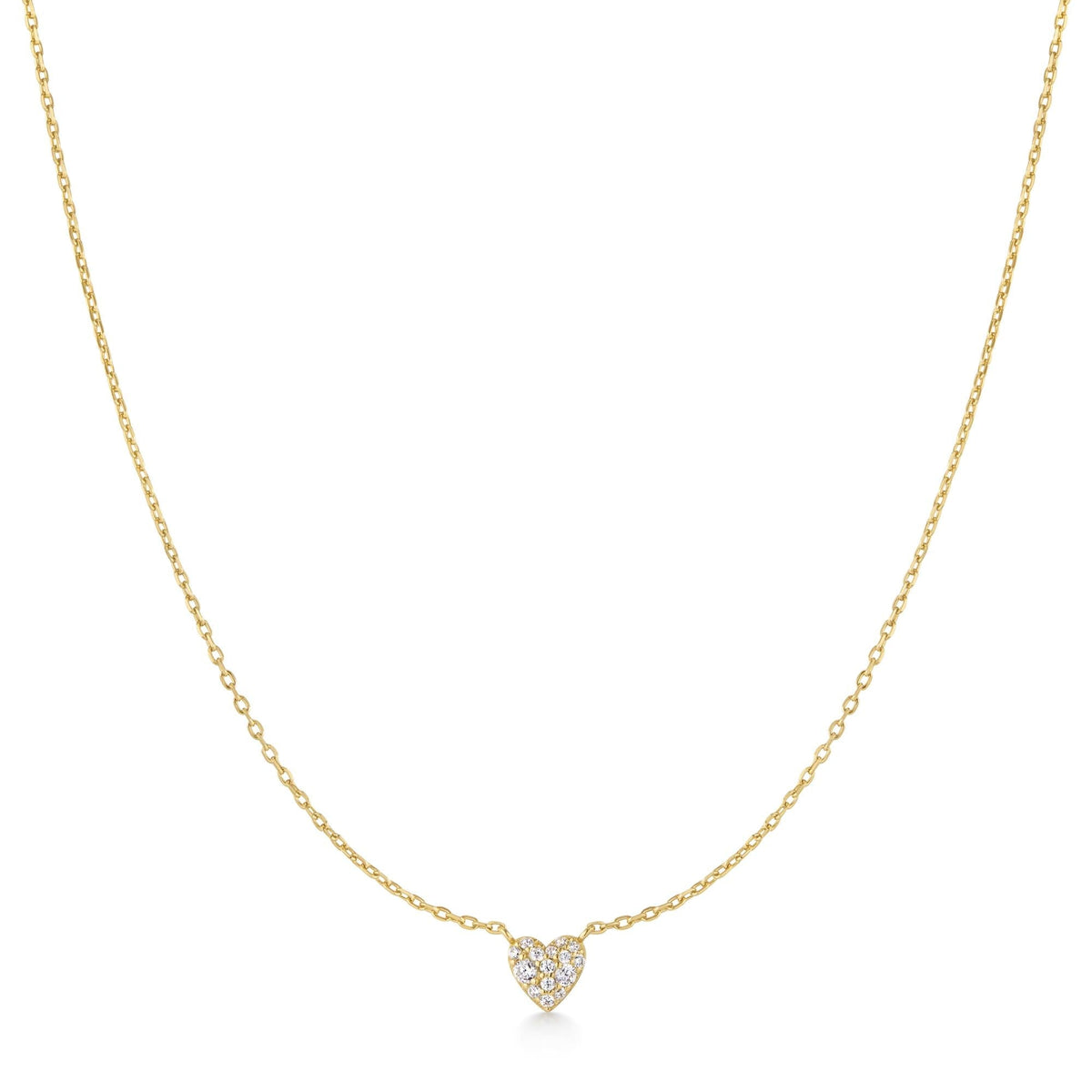 Ania Haie Gold Pave Heart Necklace