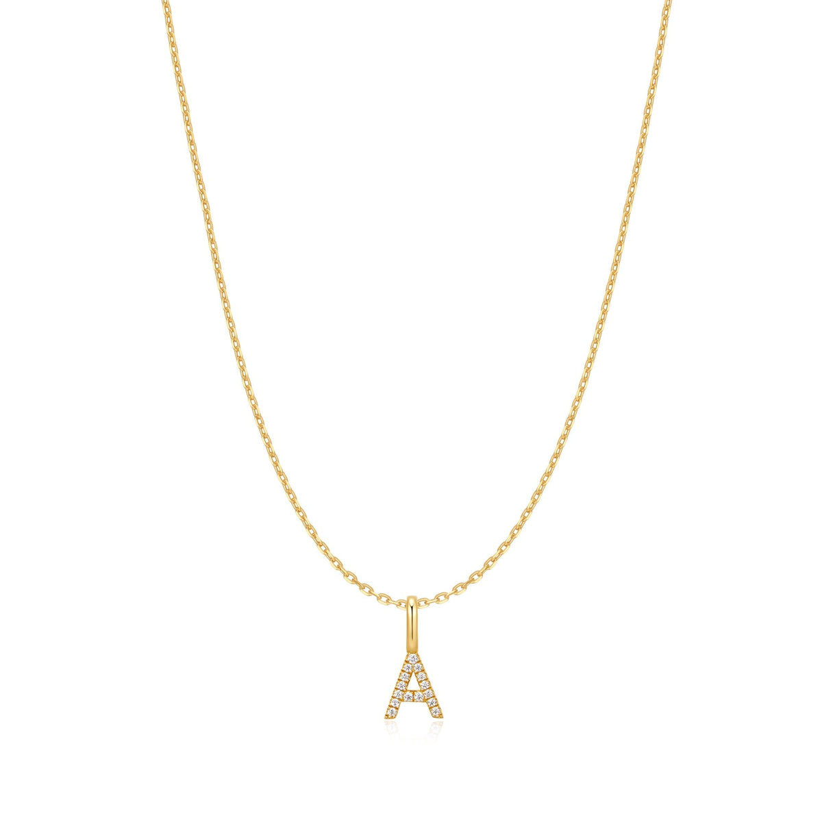 Ania Haie Gold Letter A Initial Necklace