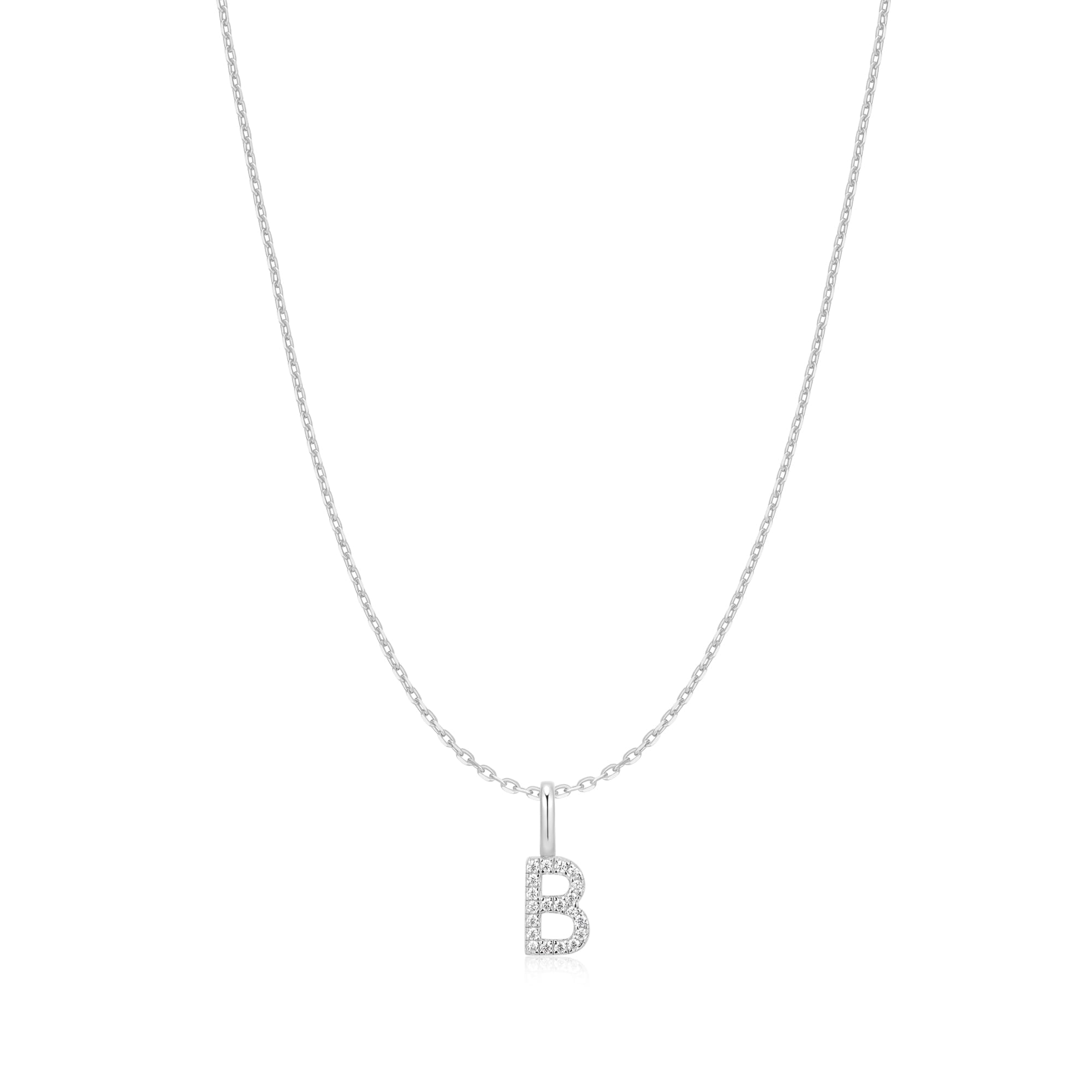 Ania Haie Silver Letter B Initial Necklace
