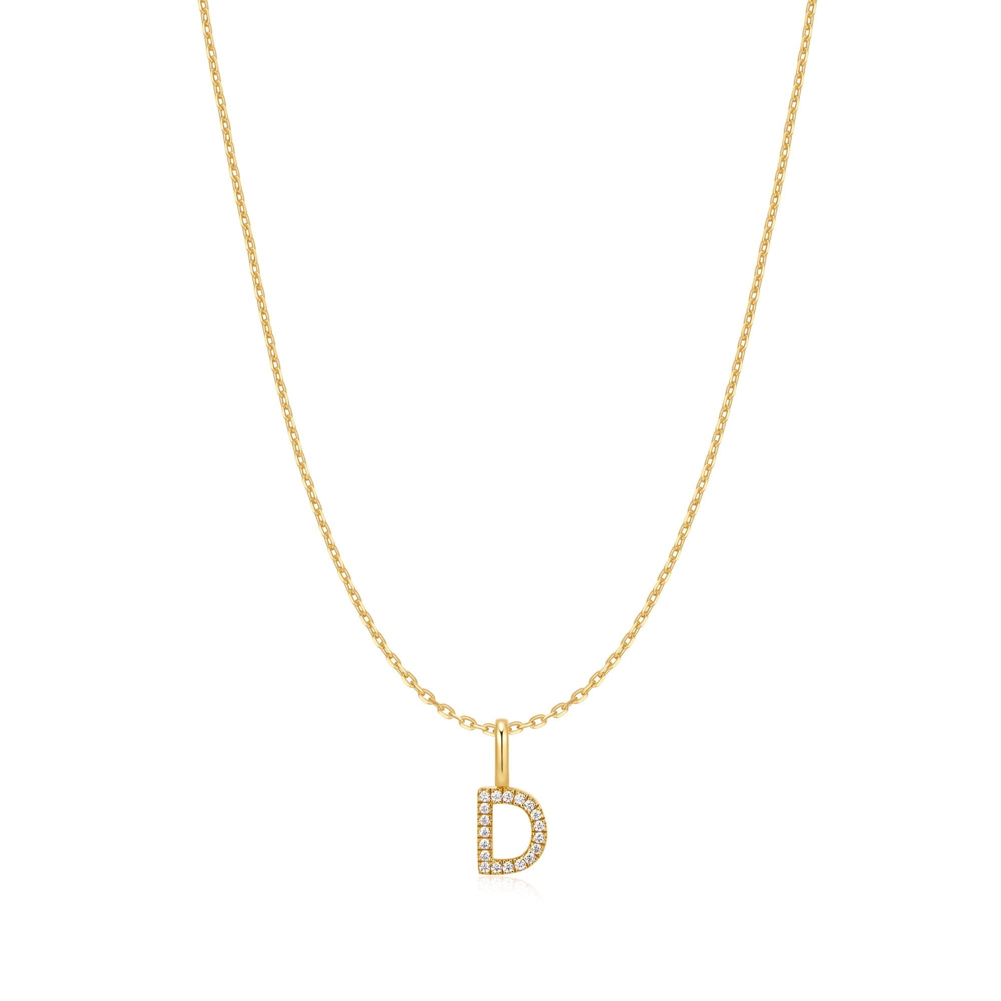 Ania Haie Gold Letter D Initial Necklace