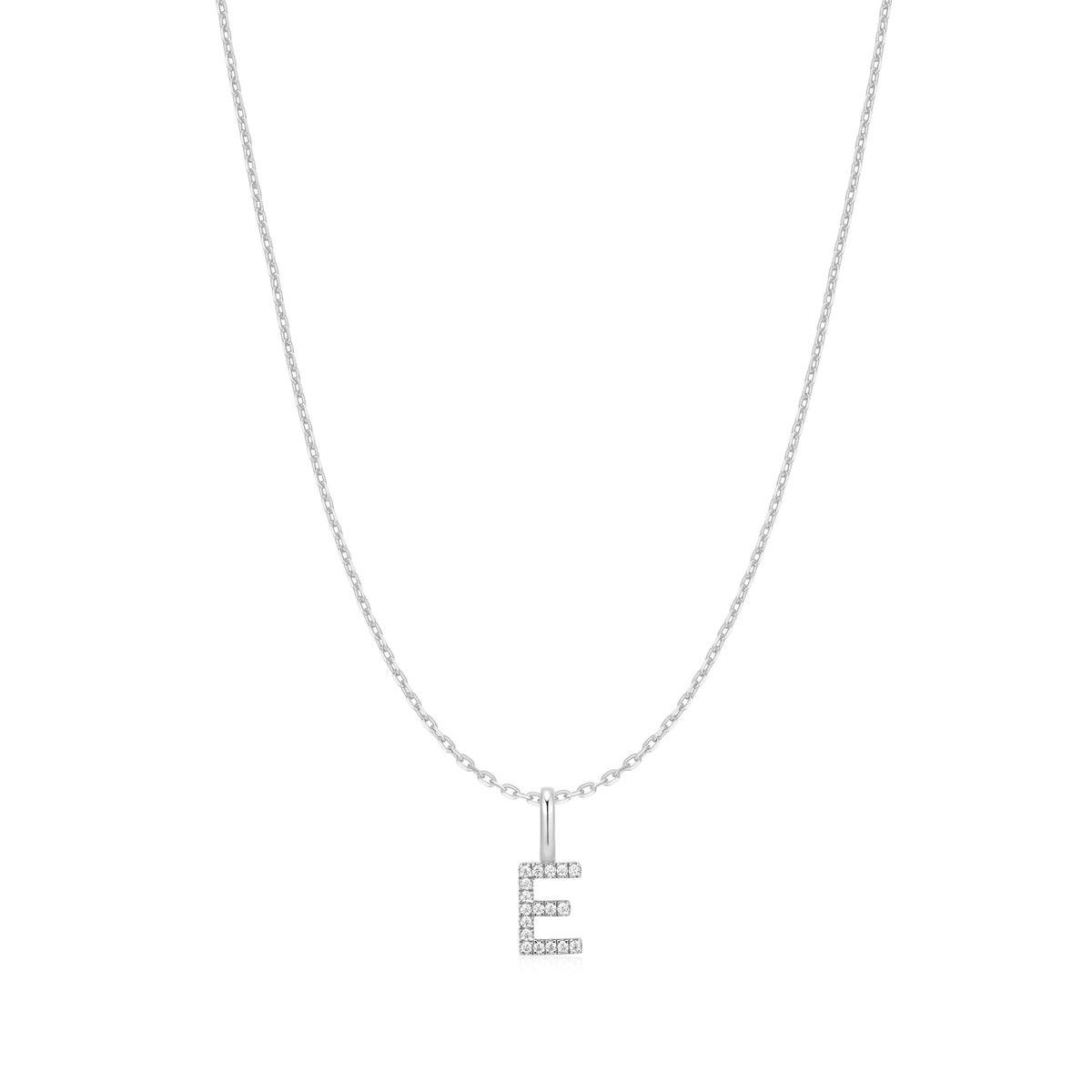 Ania Haie Silver Letter E Initial Necklace