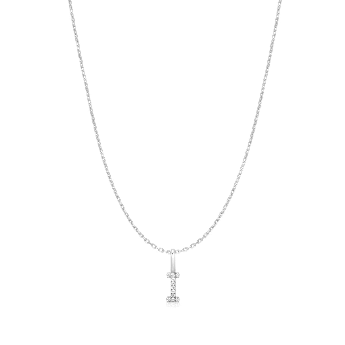 Ania Haie Silver Letter I Initial Necklace