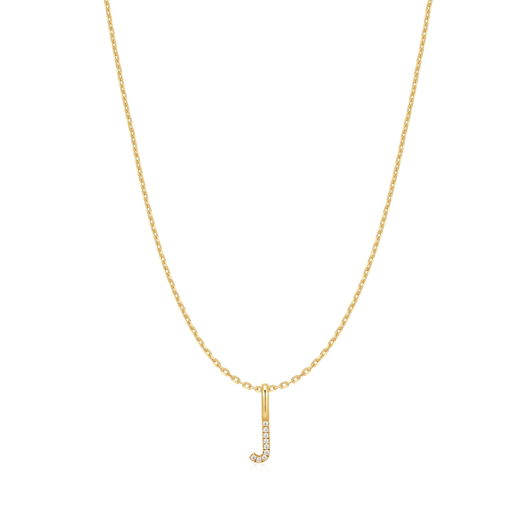 Ania Haie Gold Letter J Initial Necklace