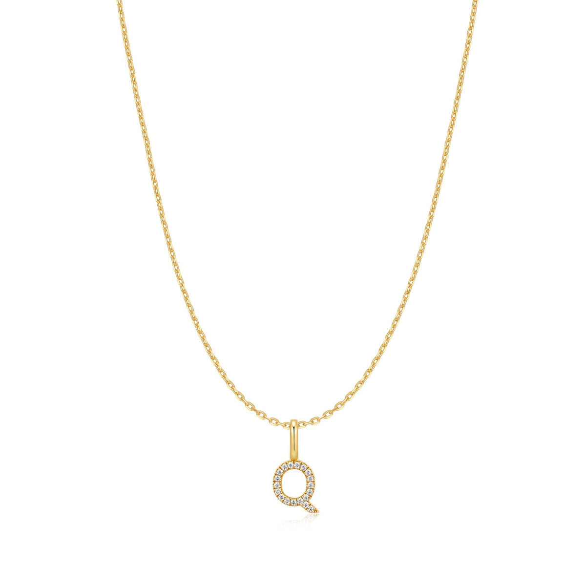Ania Haie Gold Letter Q Initial Necklace