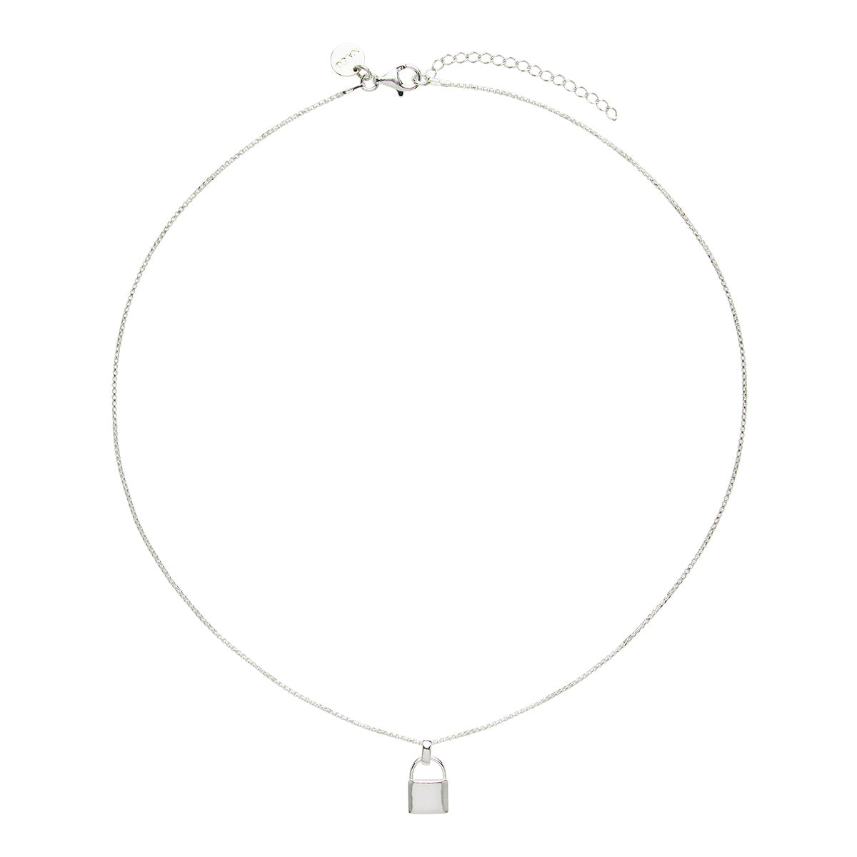 NAJO Love Lock Silver Pendant (45cm+ext)