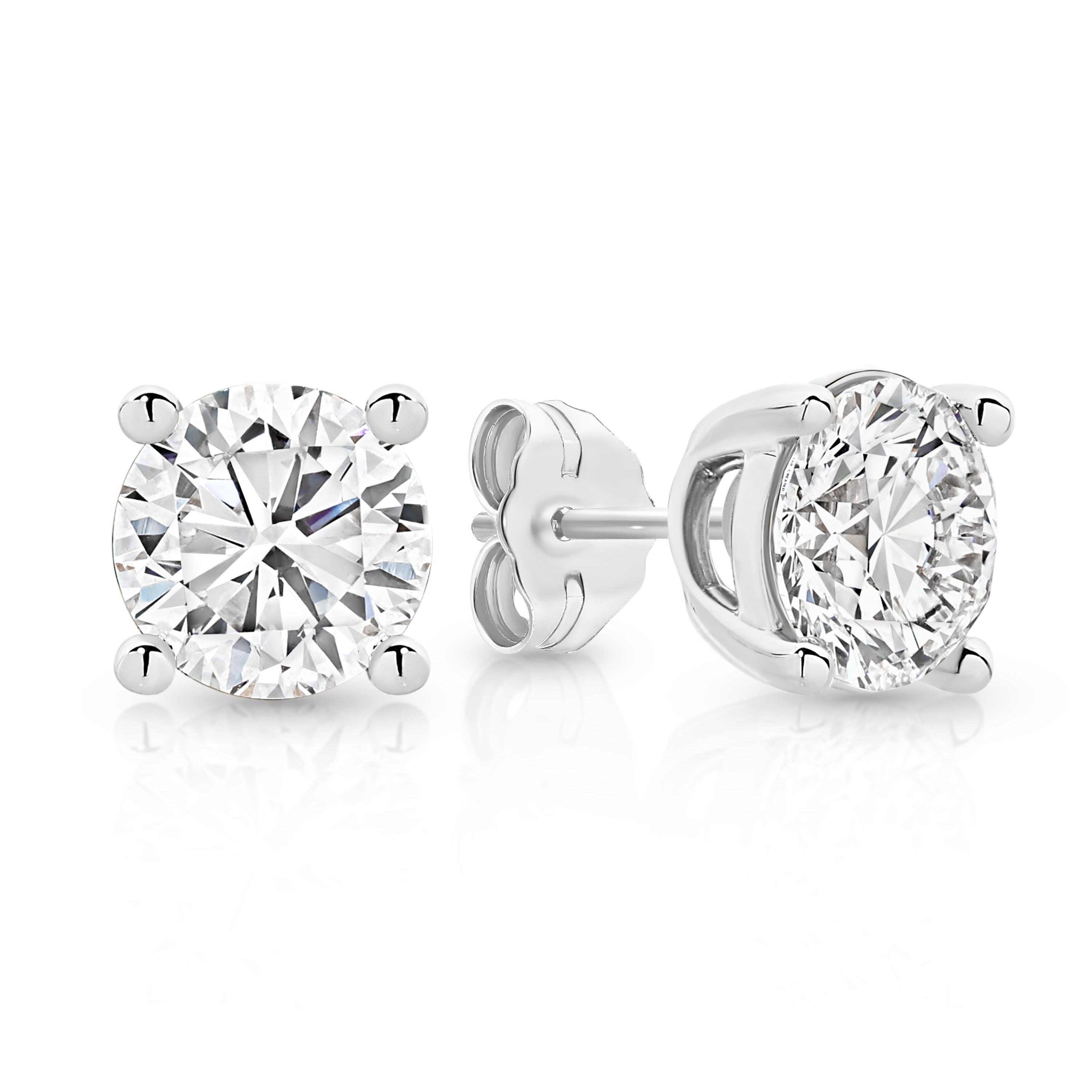 9ct white gold 2.00ct lab grown diamond studs