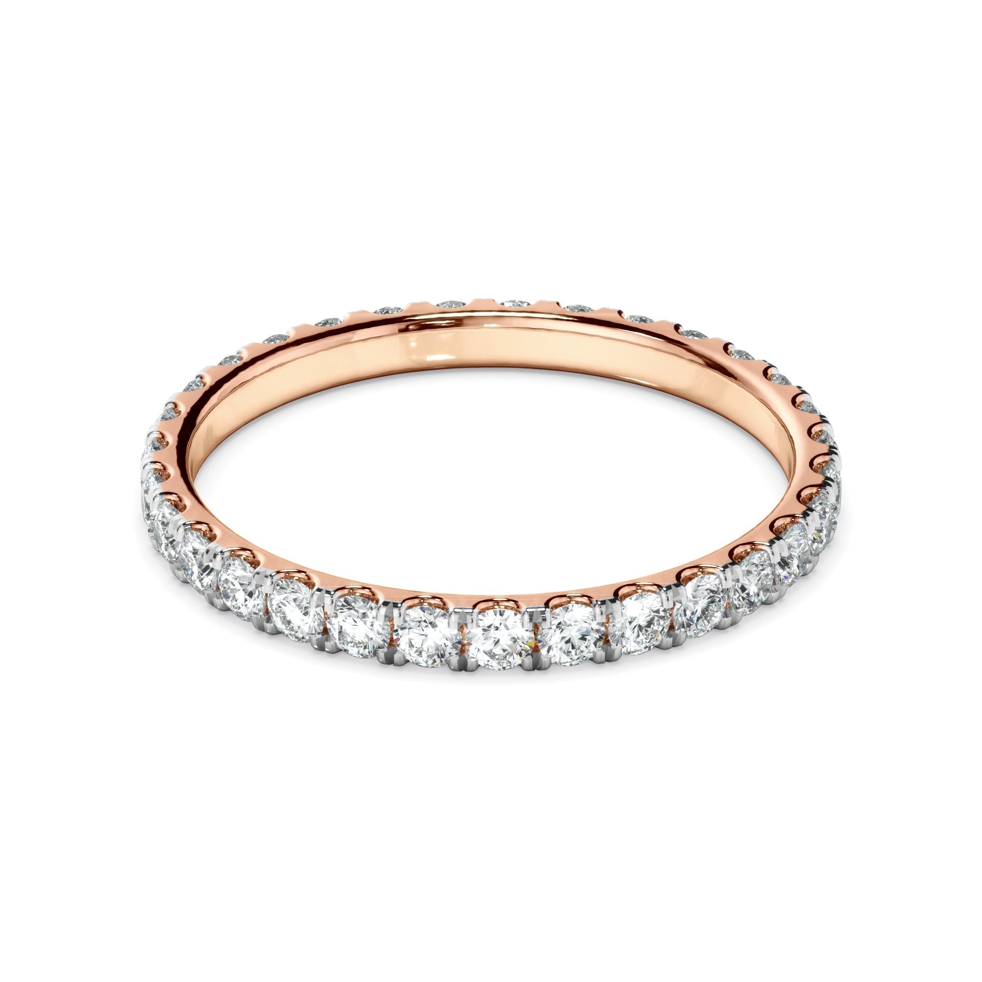 Diamond Claw Set Eternity Wedding Ring