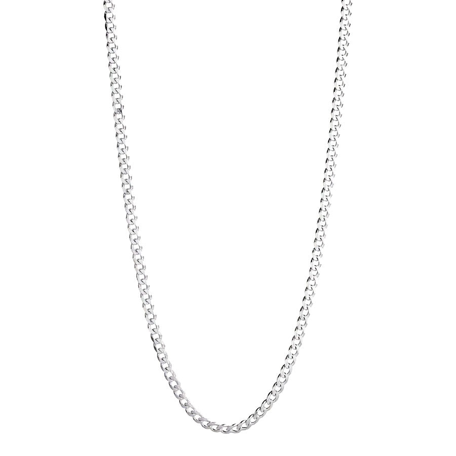 NAJO Cuban Mens Silver Chain 4.3mm (55cm)