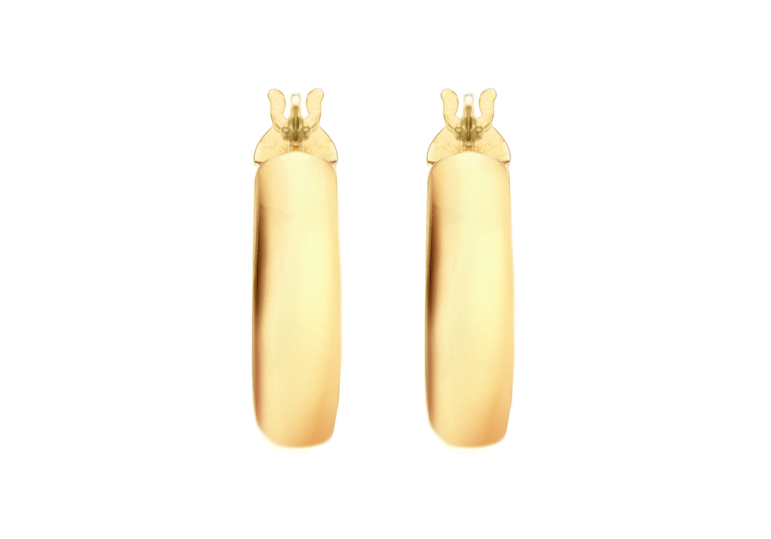 9ct Yellow Gold Creole Hoops 15 mm