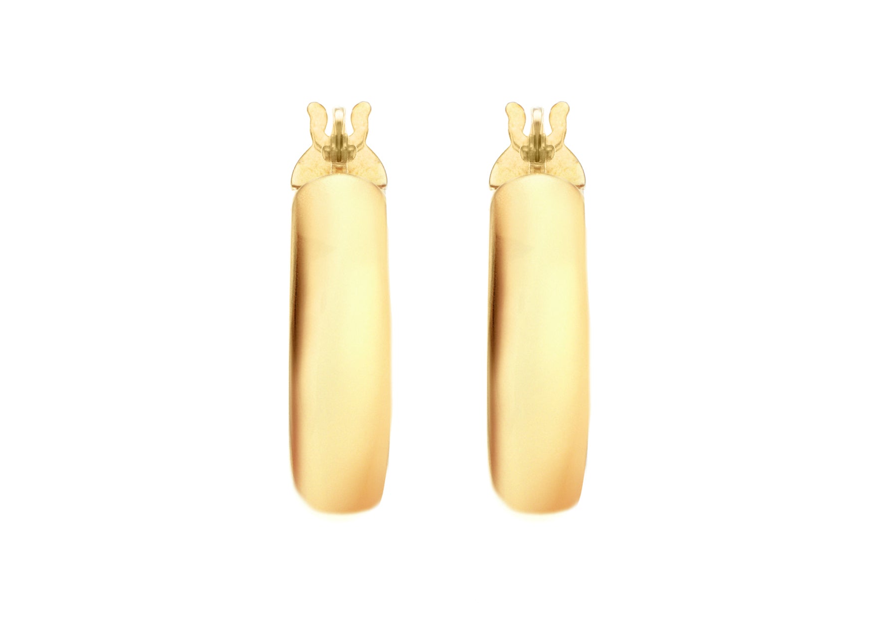 9ct Yellow Gold Creole Hoops 15 mm