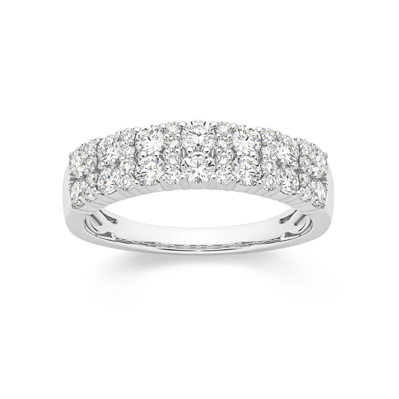 9ct white gold 1.00ct lab grown diamond ring