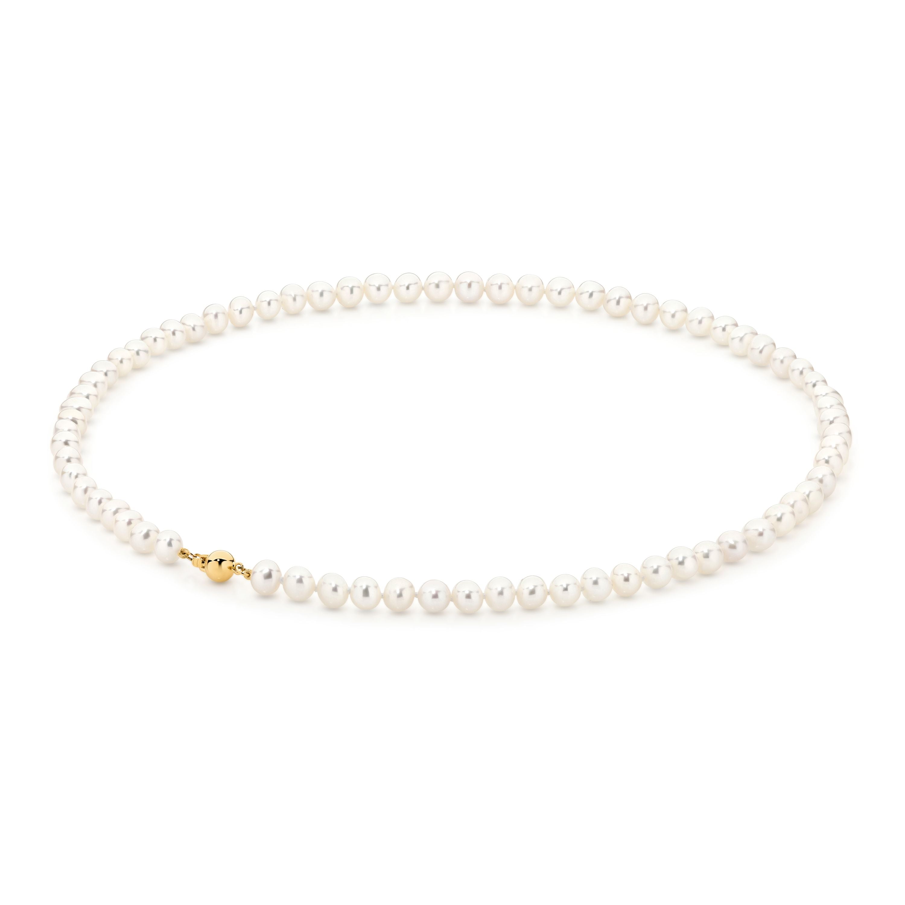 9ct Yellow Gold Freshwater Pearl Necklet