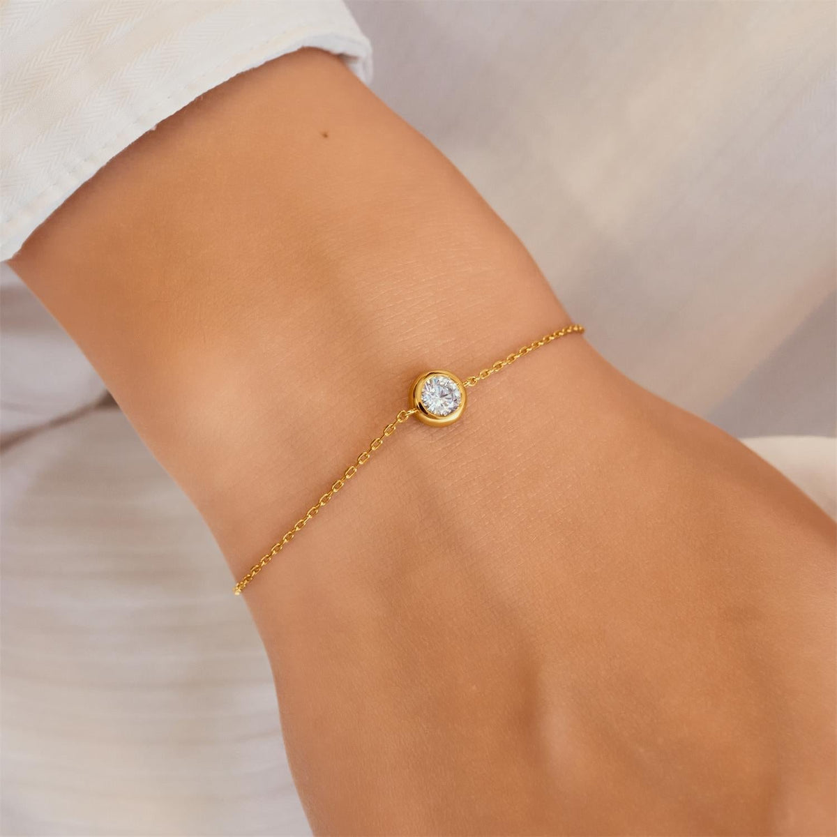 Ania Haie Gold Solitaire Bracelet