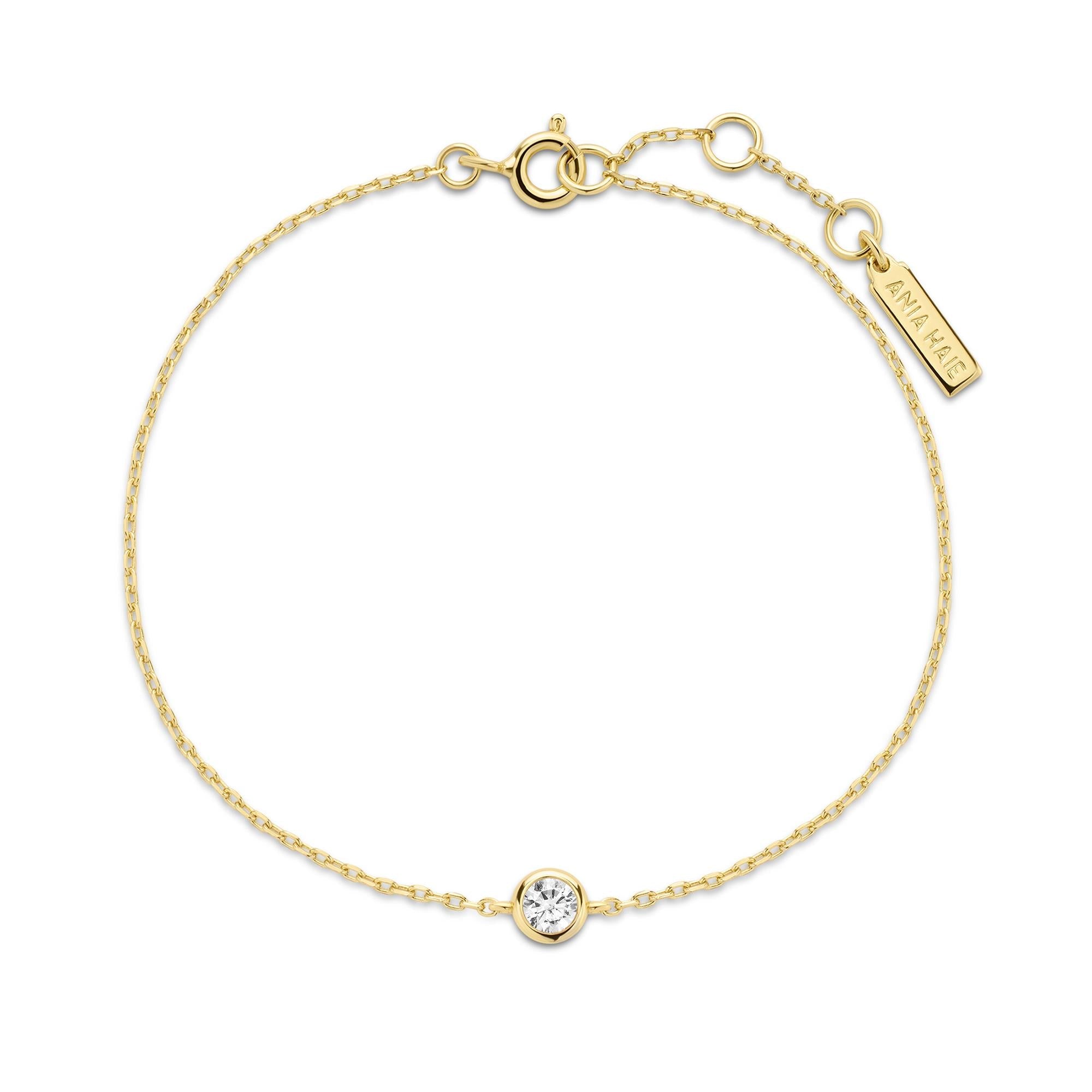 Ania Haie Gold Solitaire Bracelet