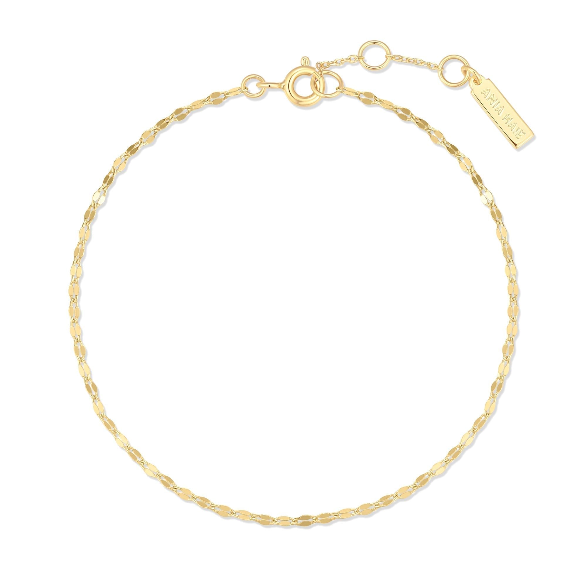 Ania Haie Gold Textured Chain Bracelet