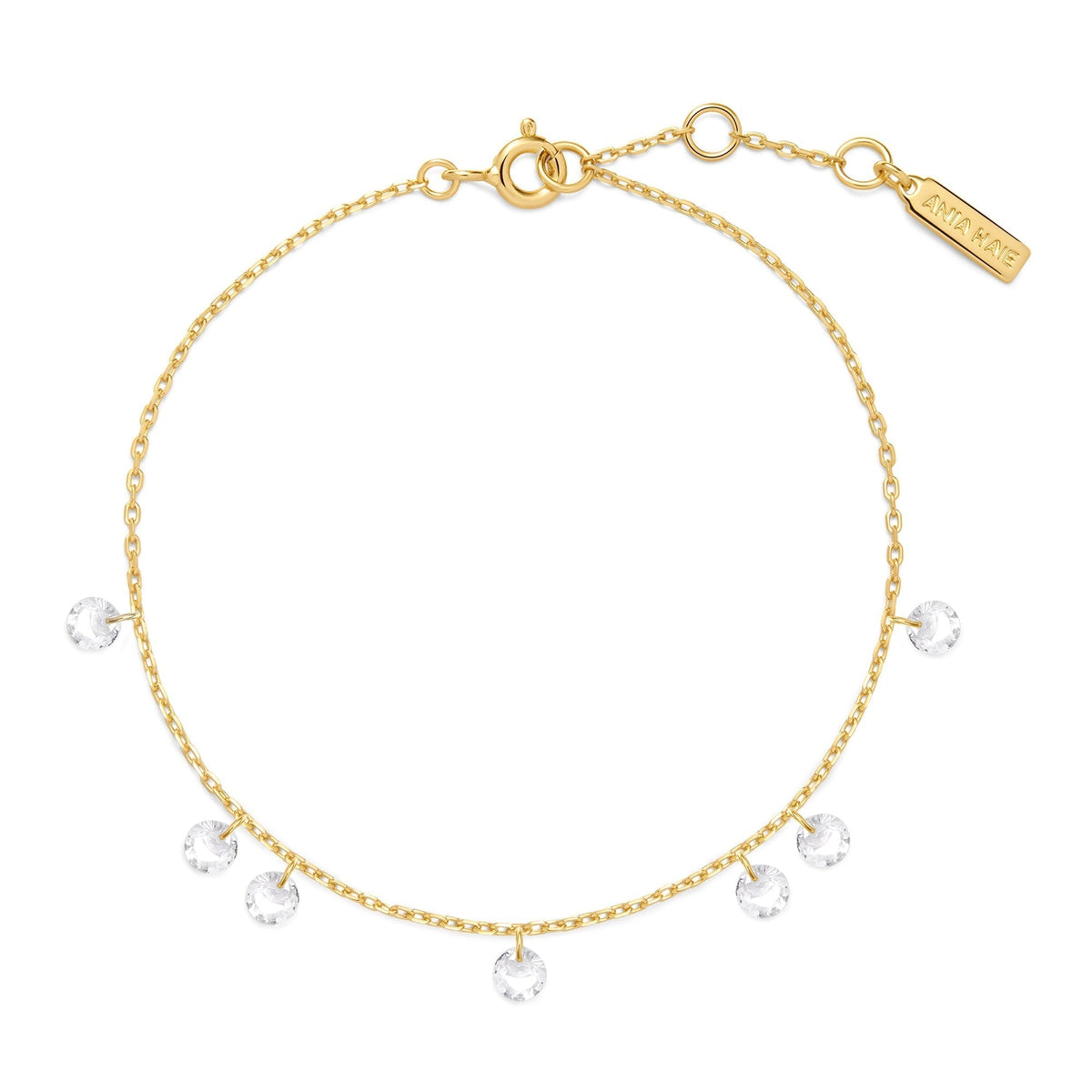 Ania Haie Gold Droplet Station Bracelet