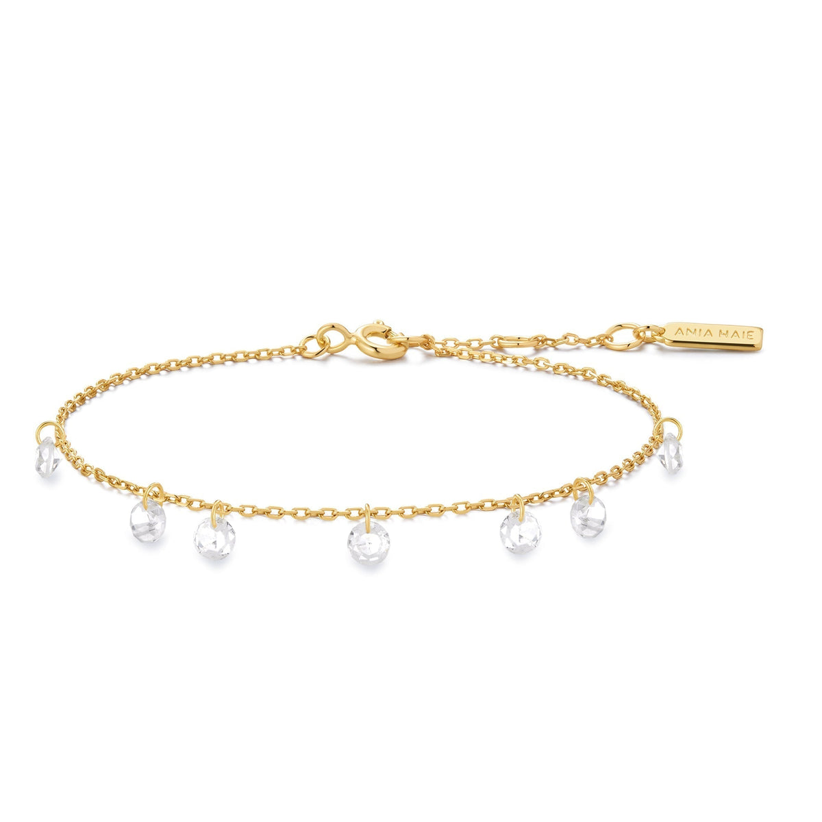Ania Haie Gold Droplet Station Bracelet